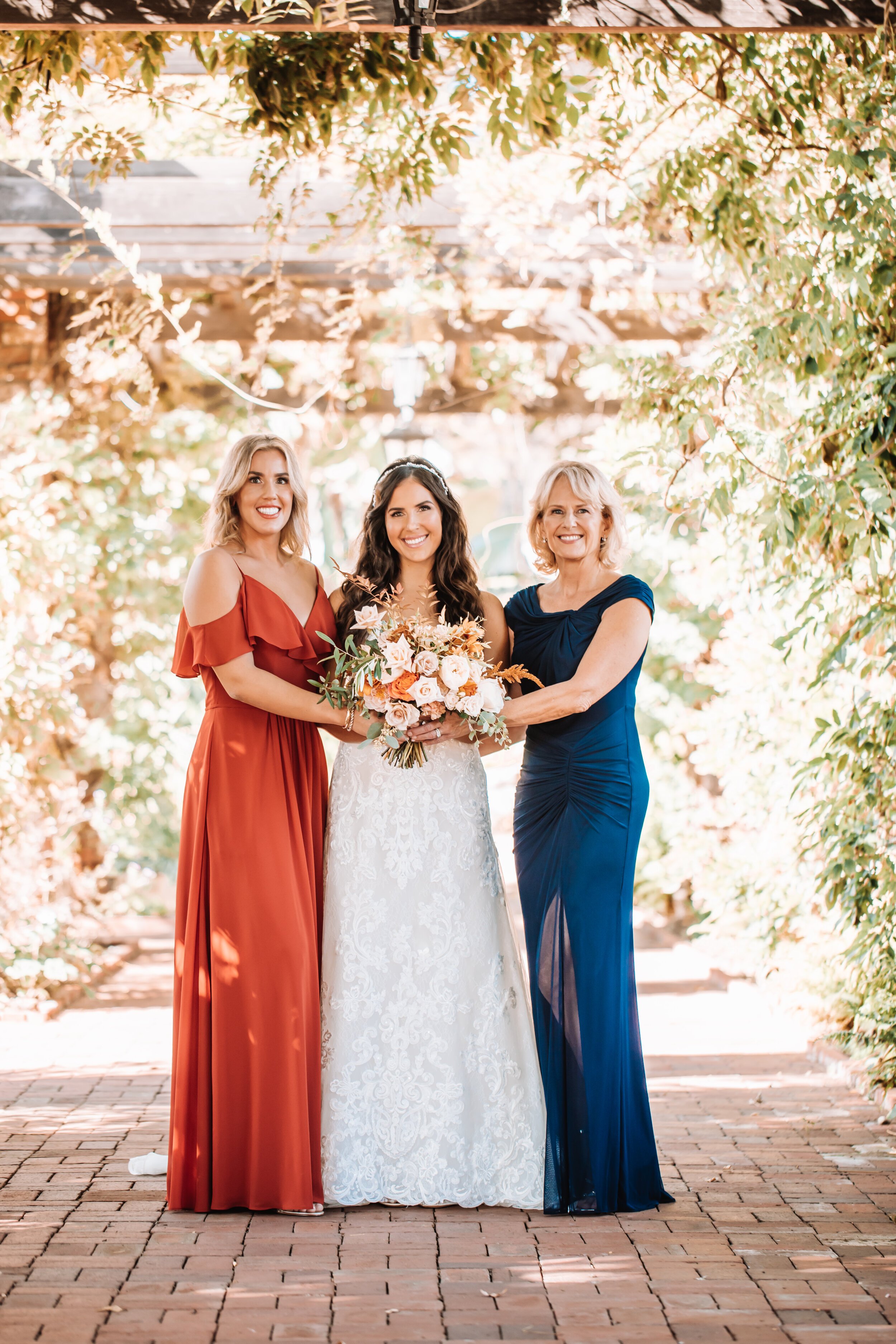 www.santabarbarawedding.com | Brandon Colbert Photography | Belmond El Encanto | Santa Barbara Elopement | TEAM Hair &amp; Makeup | Bride with Mom and Bridesmaid