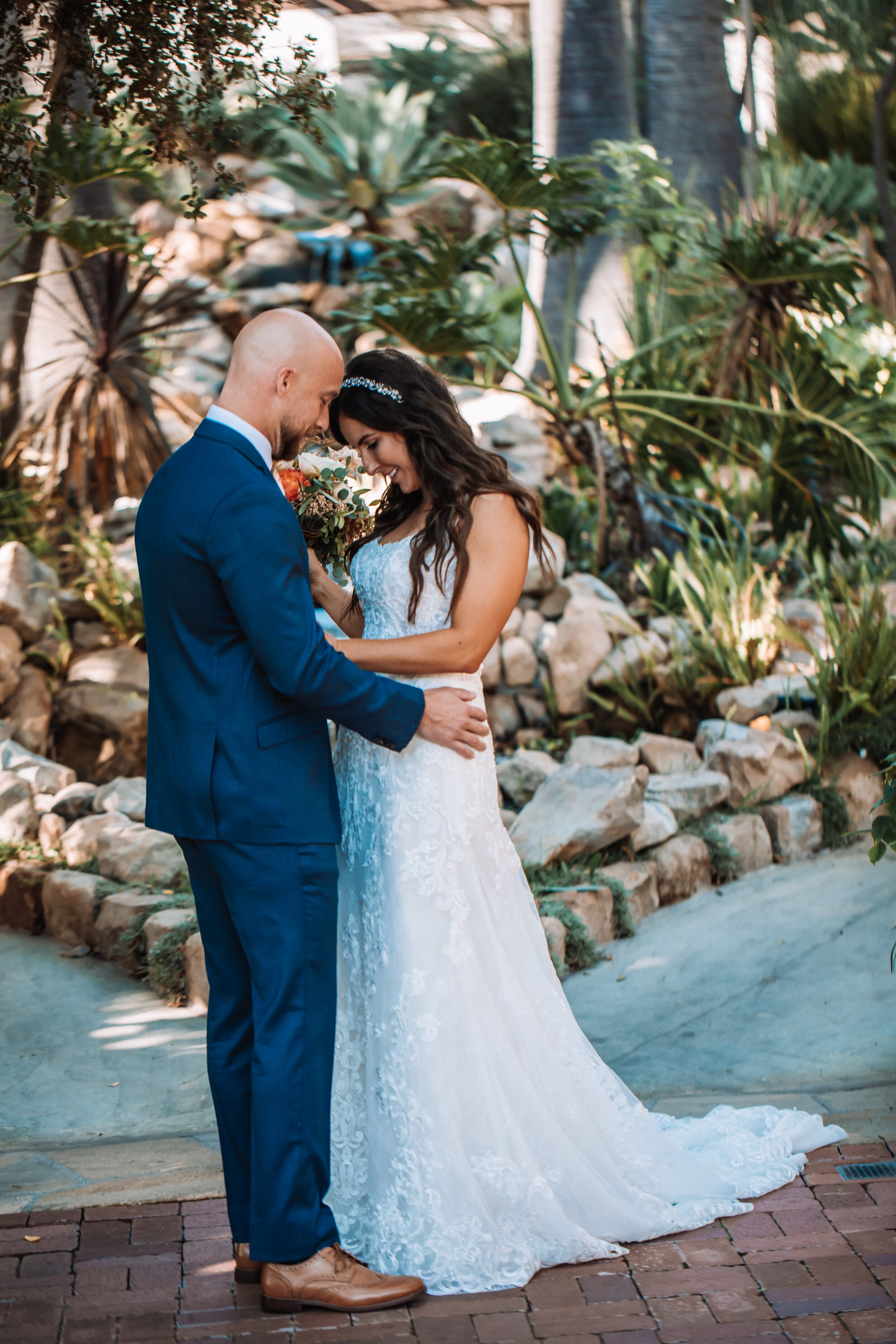 www.santabarbarawedding.com | Brandon Colbert Photography | Belmond El Encanto | Santa Barbara Elopement | TEAM Hair &amp; Makeup | Margaret Joan Florals | Bride and Groom First Look