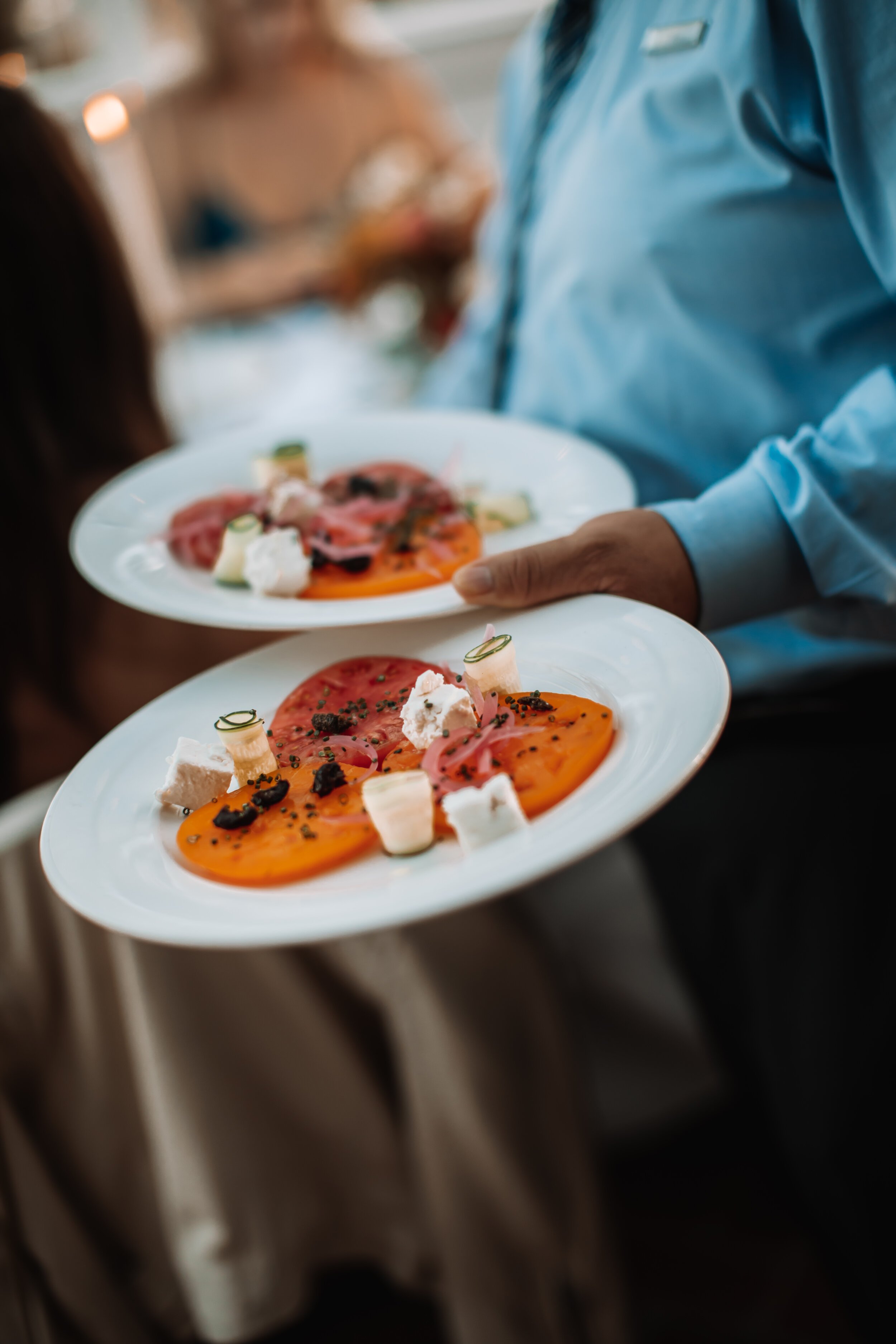 www.santabarbarawedding.com | Brandon Colbert Photography | Belmond El Encanto | Santa Barbara Elopement | Margaret Joan Florals | Appetizers