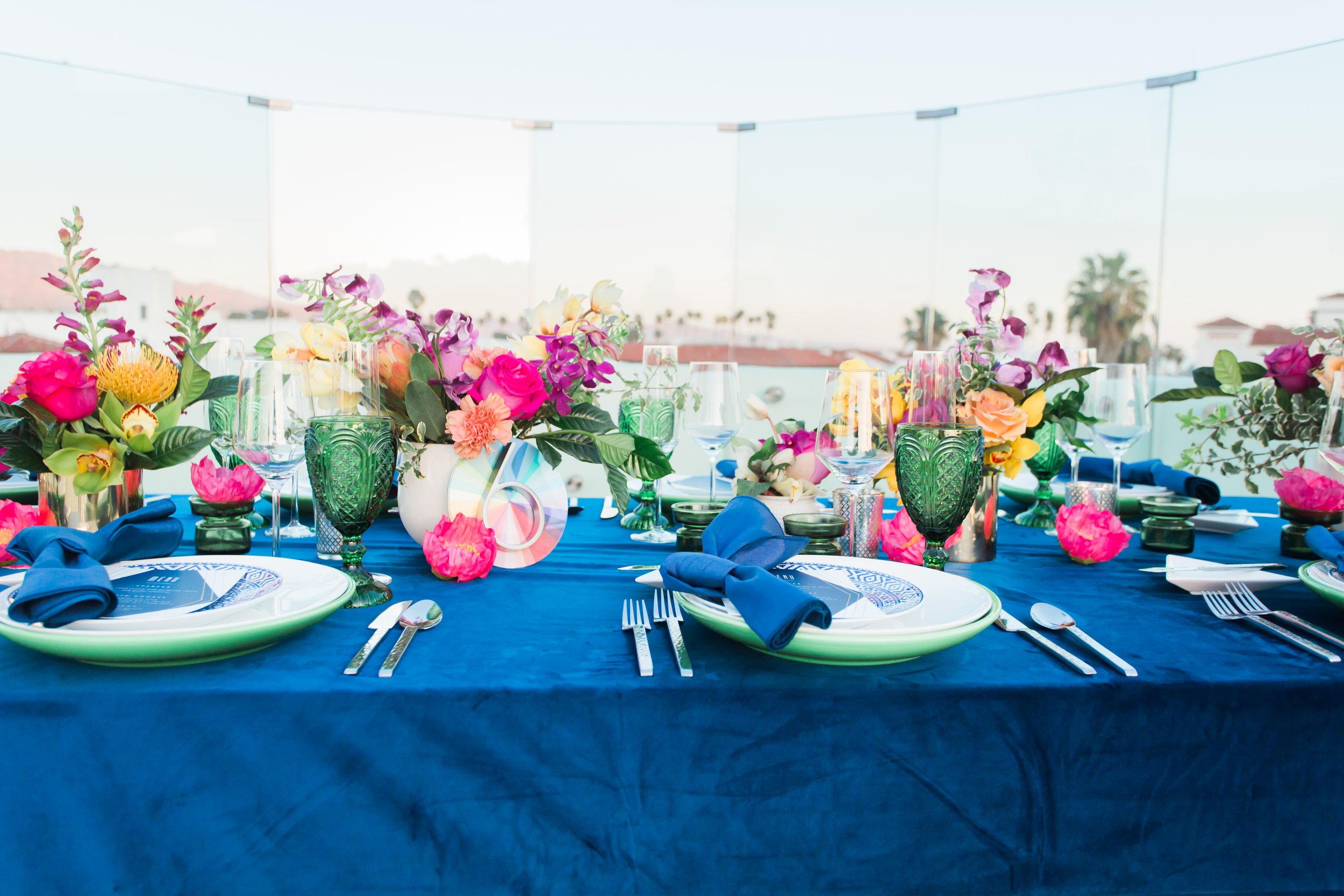 www.santabarbarawedding.com | Ann Johnson Events | MOXI | James &amp; Jess | Reception Table