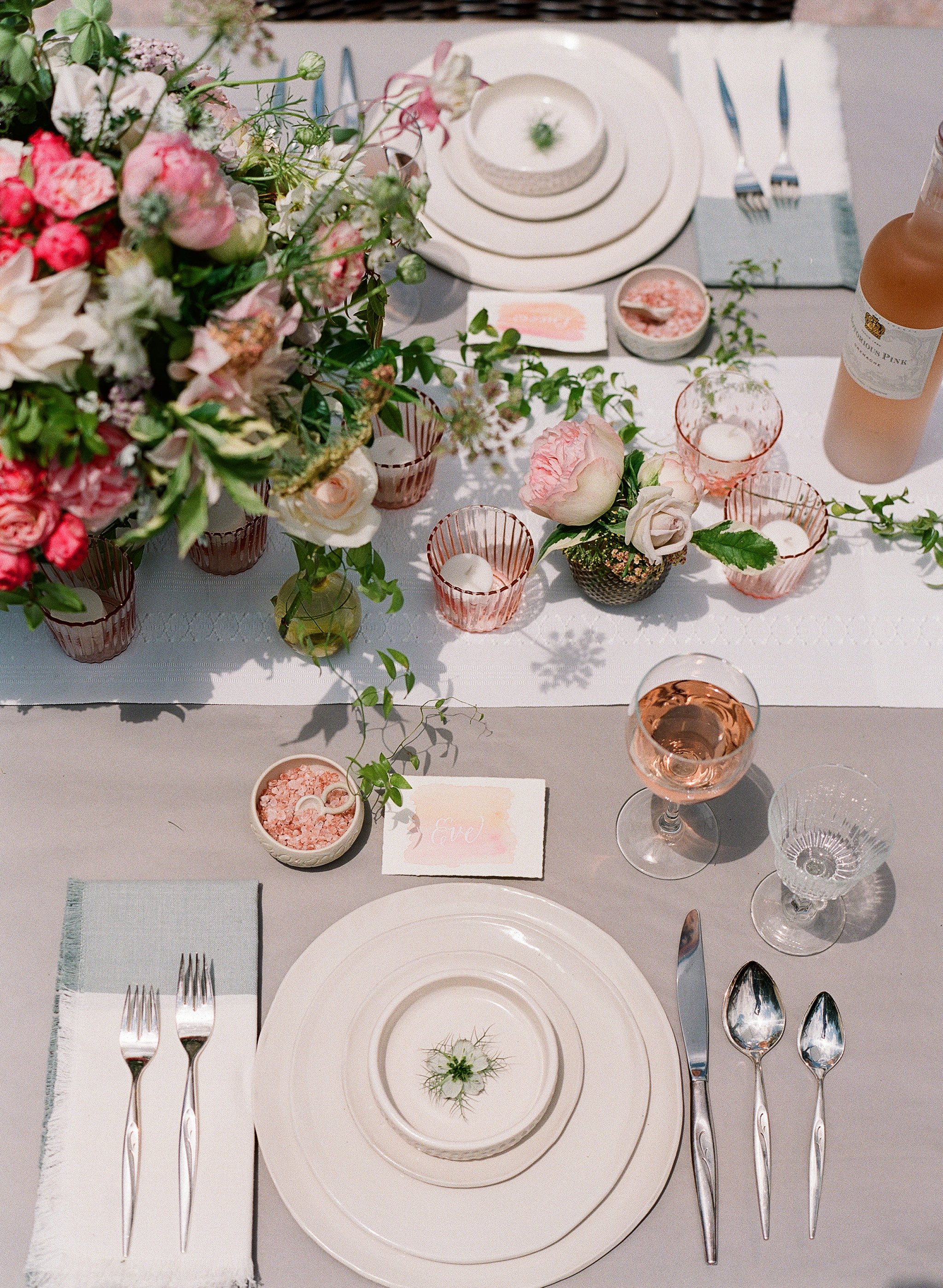 www.santabarbarawedding.com | Megan Sorel Photography | Table Setting