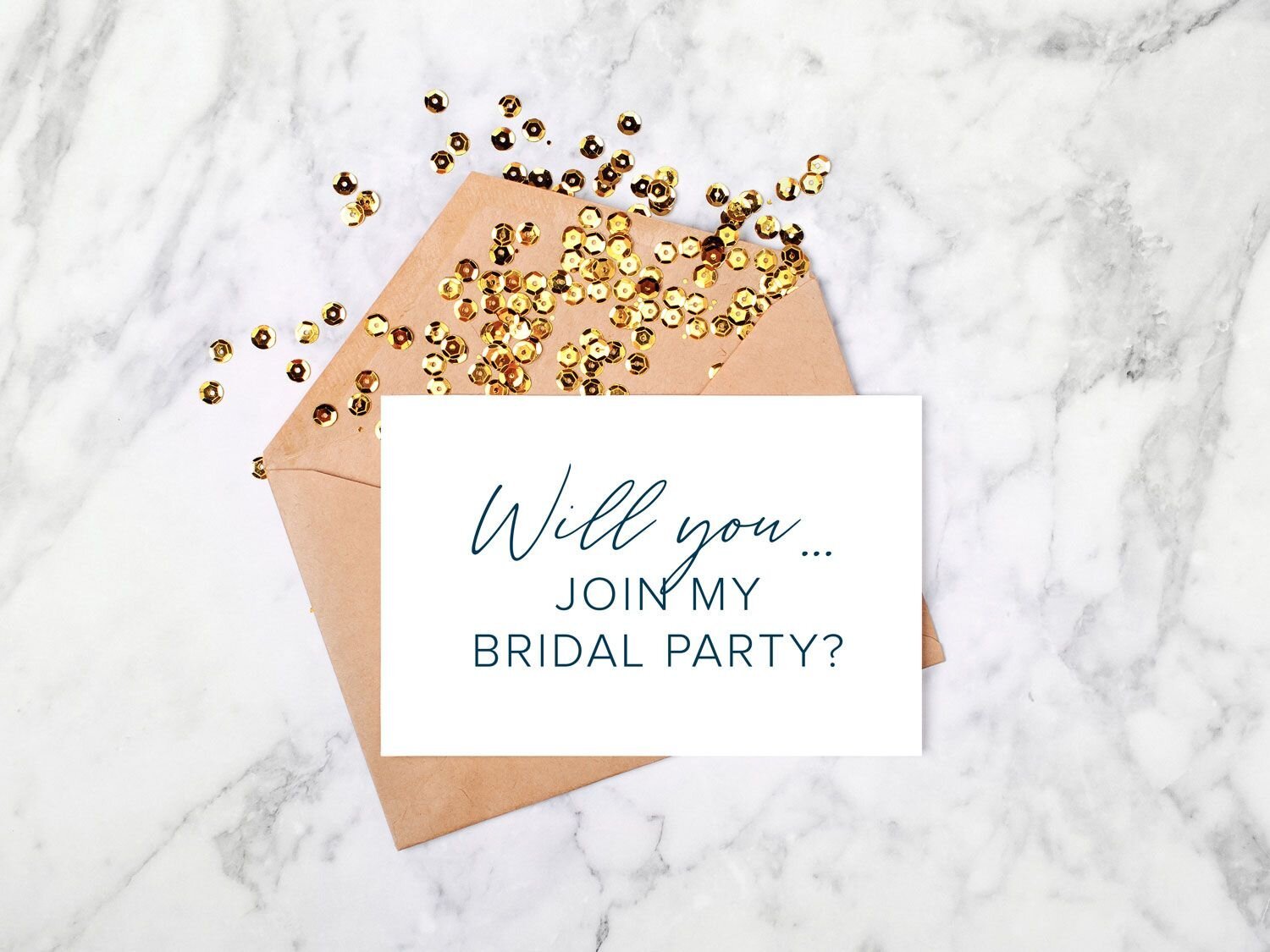 www.santabarbarawedding.com | Will You Join My Bridal Party Card