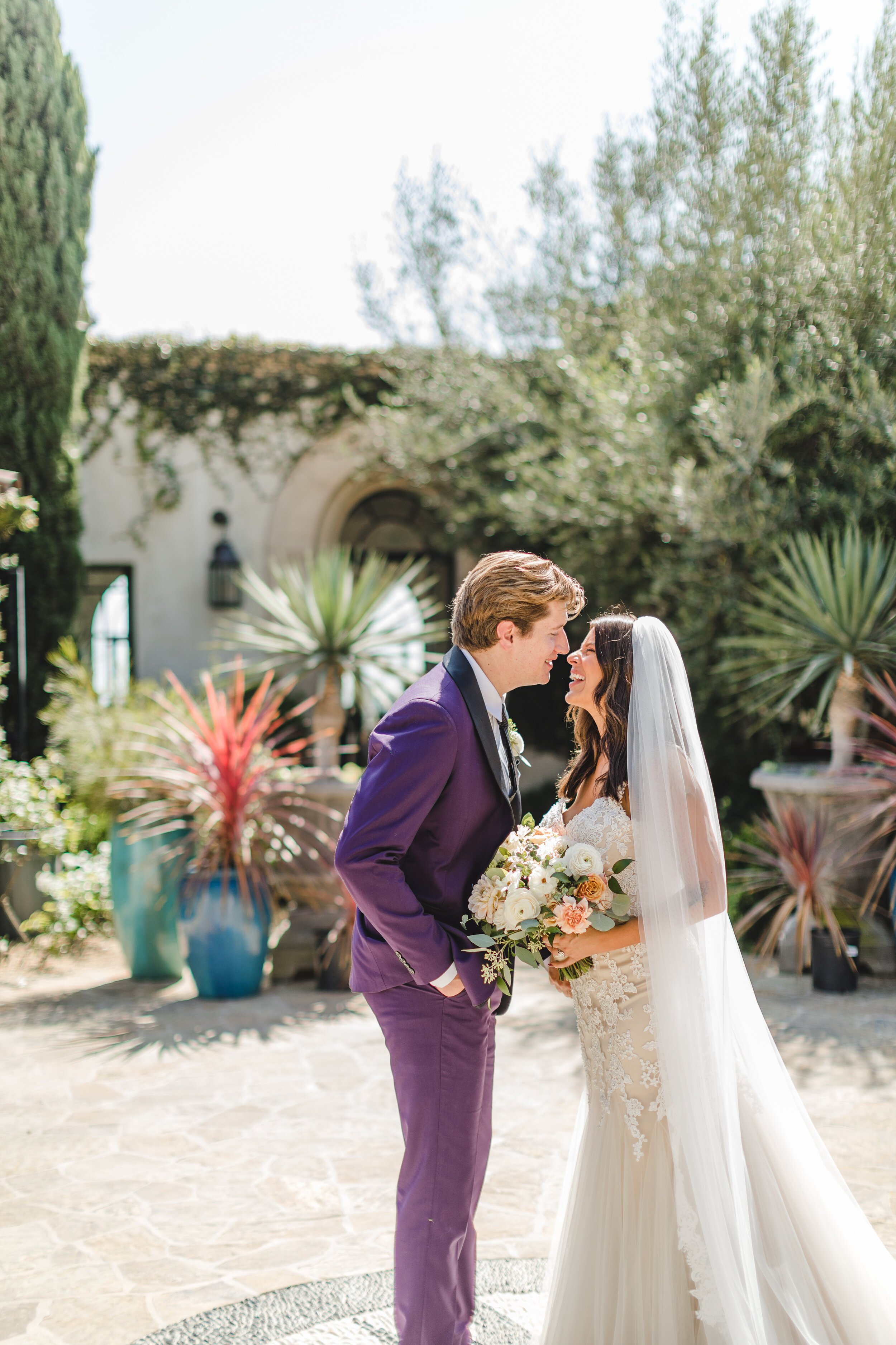 www.santabarbarawedding.com | Klentner Ranch | Santa Barbara Wedding Coordinator | Waller Weddings | The Twisted Twig | Couple Share a Moment at the Venue