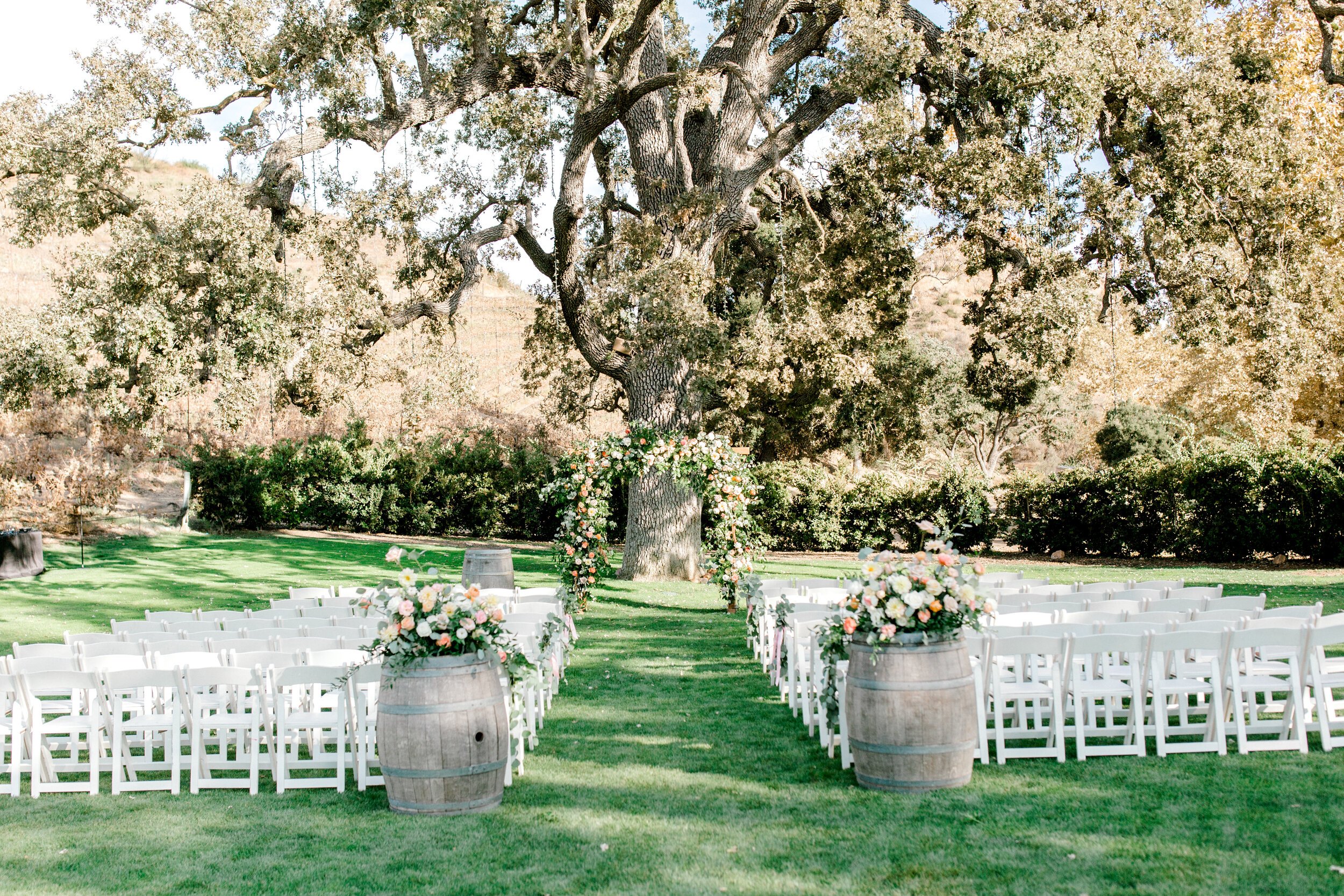 www.santabarbarawedding.com | Events by Fran | Brooke Borough Photography | Triunfo Creek Vineyards | Velvet Blooms | A Rental Connection | The Ceremony Set Up