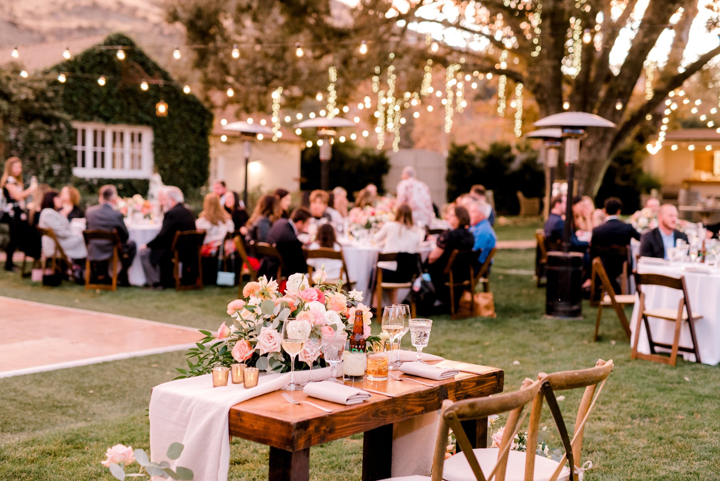 www.santabarbarawedding.com | Events by Fran | Brooke Borough Photography | Triunfo Creek Vineyards | Velvet Blooms | Command Performance Catering | Dreams America Linens | The Reception