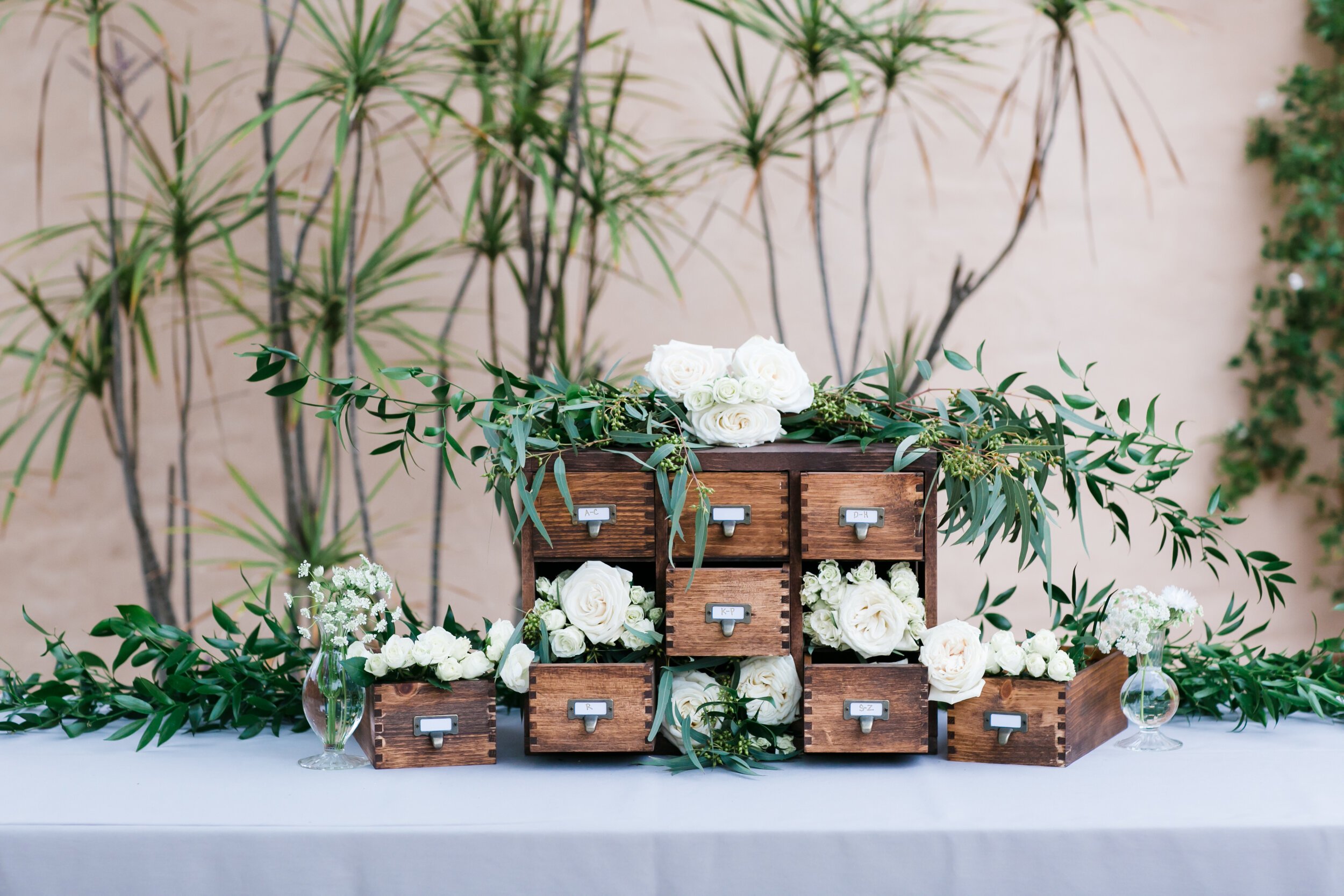 www.santabarbarawedding.com | KB Events | Mi Belle Photography | Boxes with Flowers