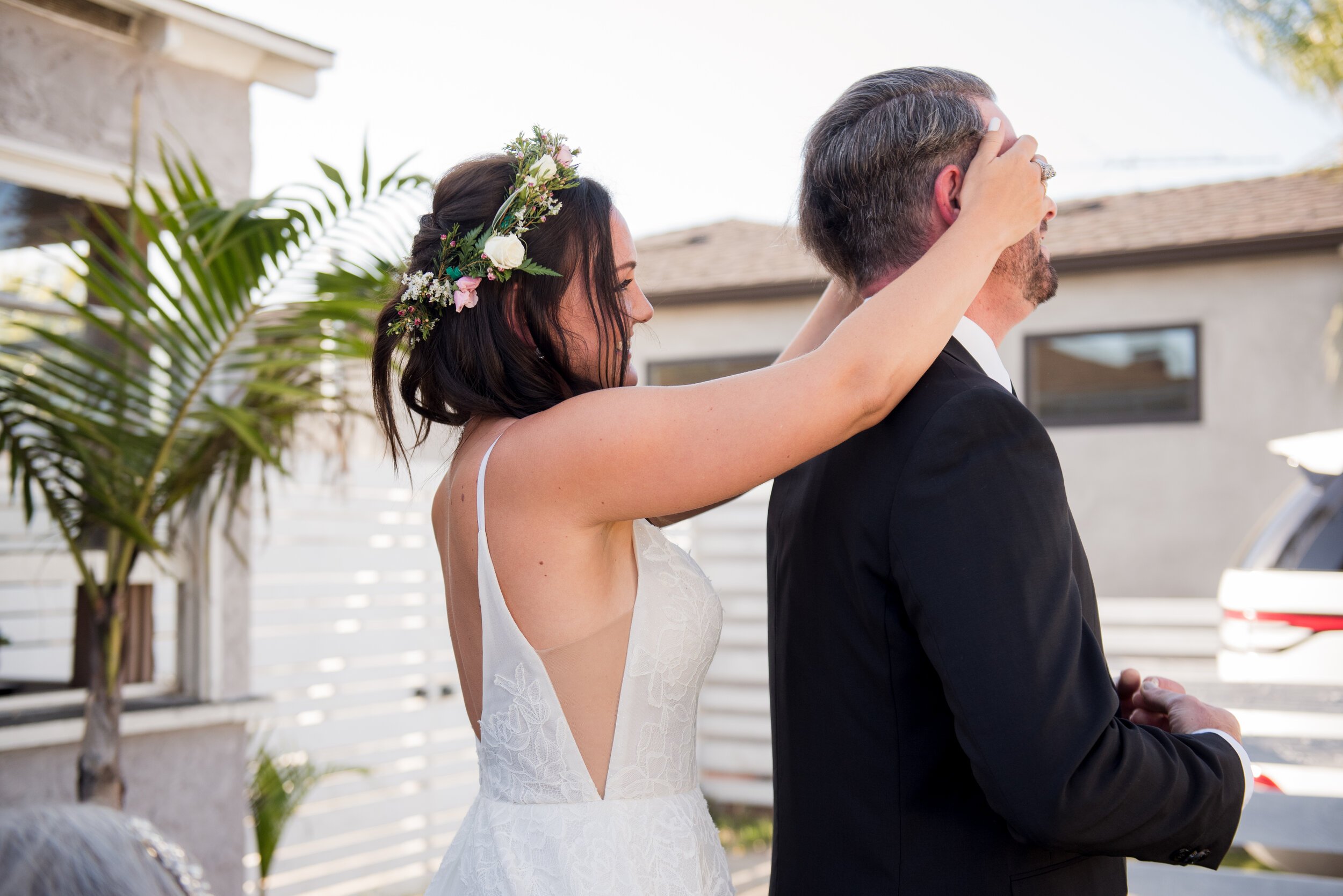 www.santabarbarawedding.com | ByCherry Photography | Santa Barbara Zoo | Events by Rincon  | SB Hair &amp; Makeup | Bride and Groom First Look