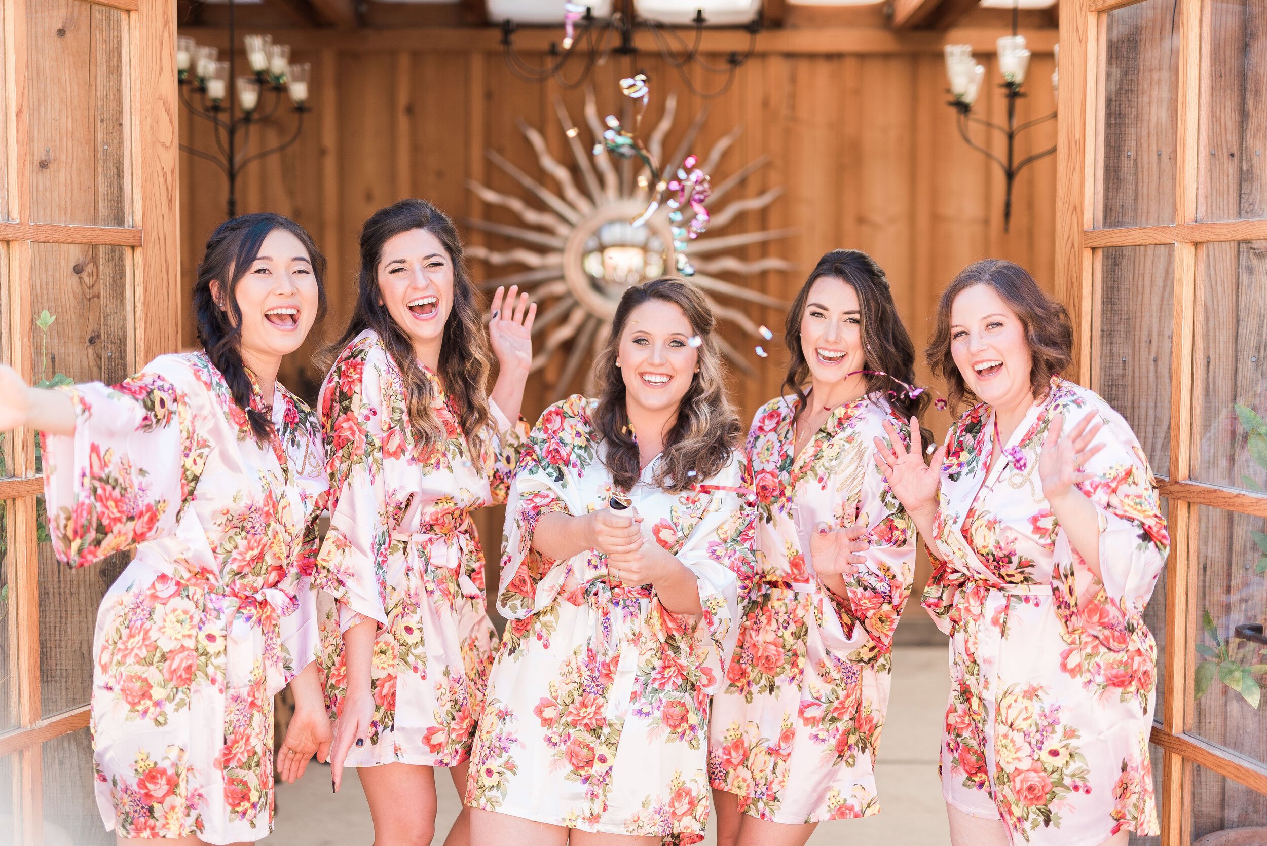 www.santabarbarawedding.com | Roblar Winery and Farm | Brittany Taylor Photography | Bride Getting Ready with Bridesmaids