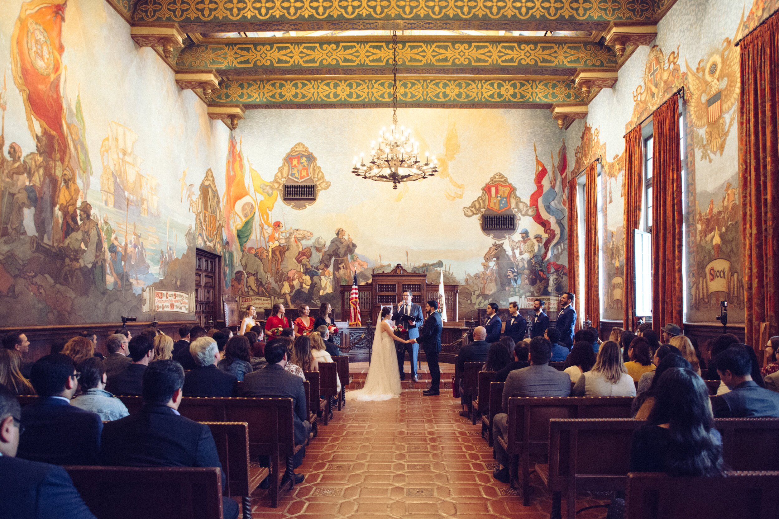 www.santabarbarawedding.com | Lerina Winter | Santa Barbara Courthouse | Margaret Joan Floral | Beautie by Dominique | The Ceremony 