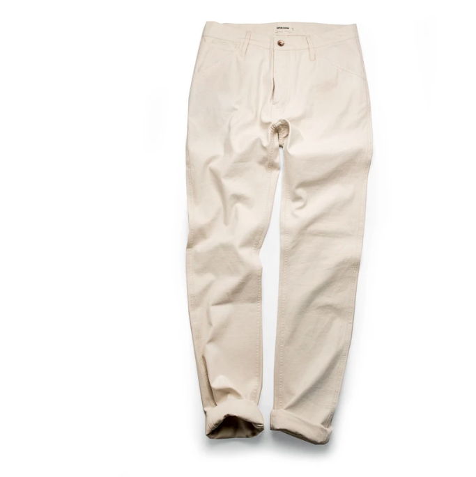 www.santabarbarawedding.com | Taylor Stitch | The Camp Pant in Natural Reverse Sateen 