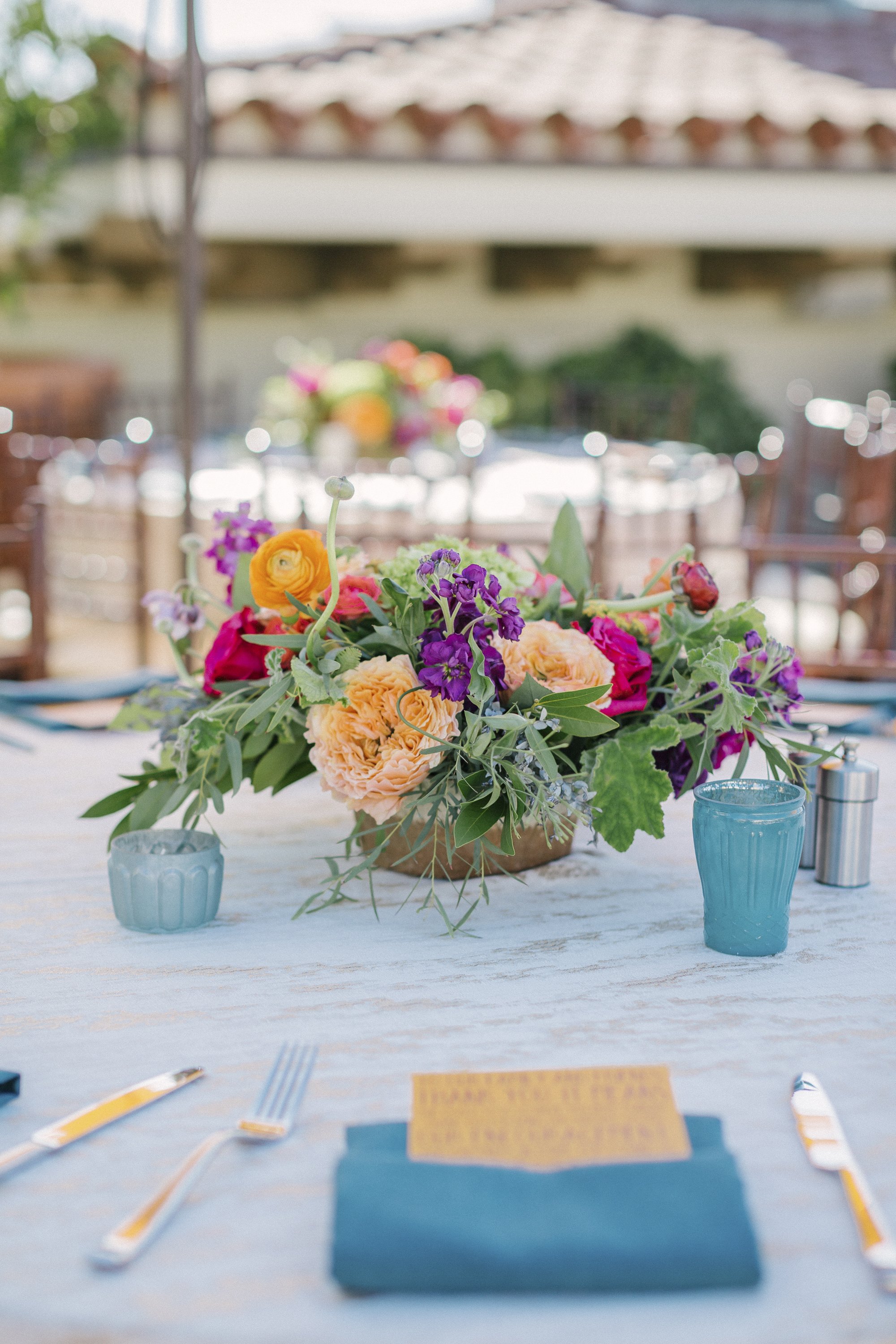 www.santabarbarawedding.com | Santa Barbara Courthouse | Canary Hotel | Aurelia D’Amore Photography | Reception Table Details