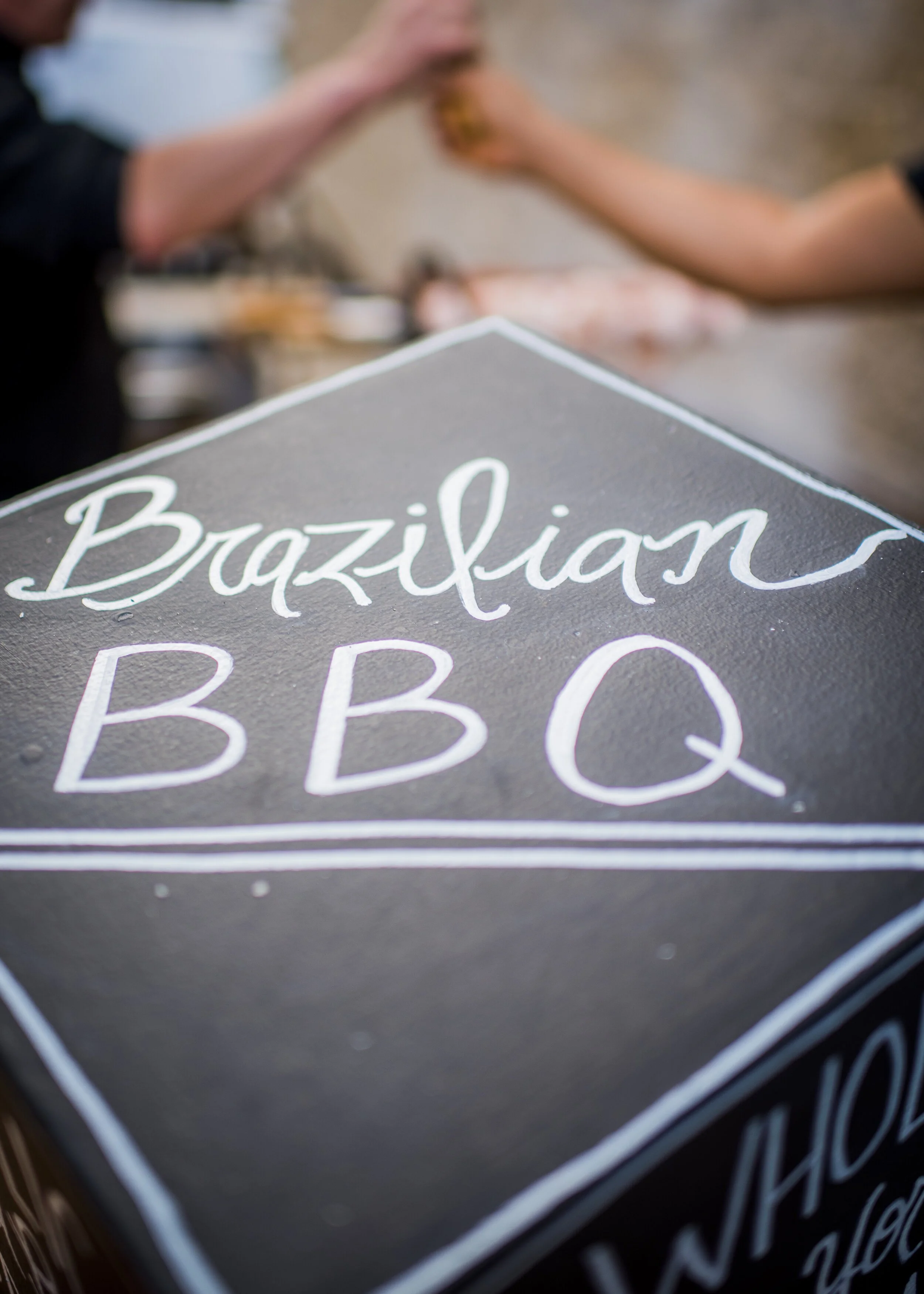 www.santabarbarawedding.com | Willa Kveta | Pure Joy Catering | Brazilian BBQ Sign