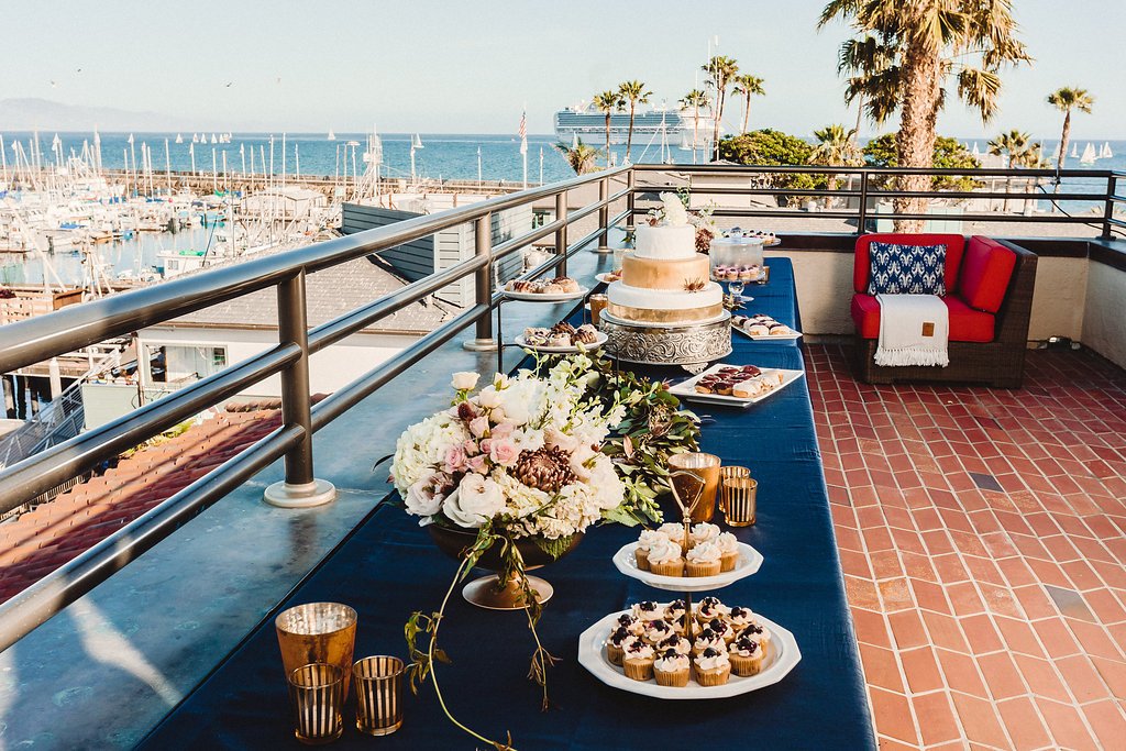 www.santabarbarawedding.com | Rewind Photography | Santa Barbara Maritime Museum | Dessert Table