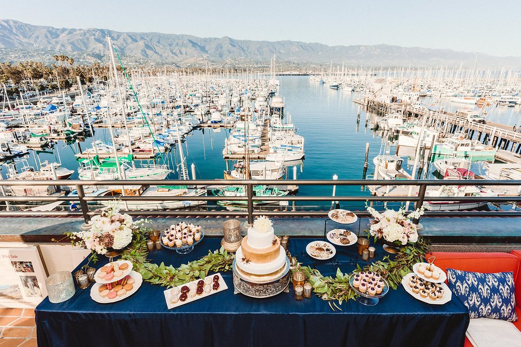 www.santabarbarawedding.com | Rewind Photography | Santa Barbara Maritime Museum | Dessert Table