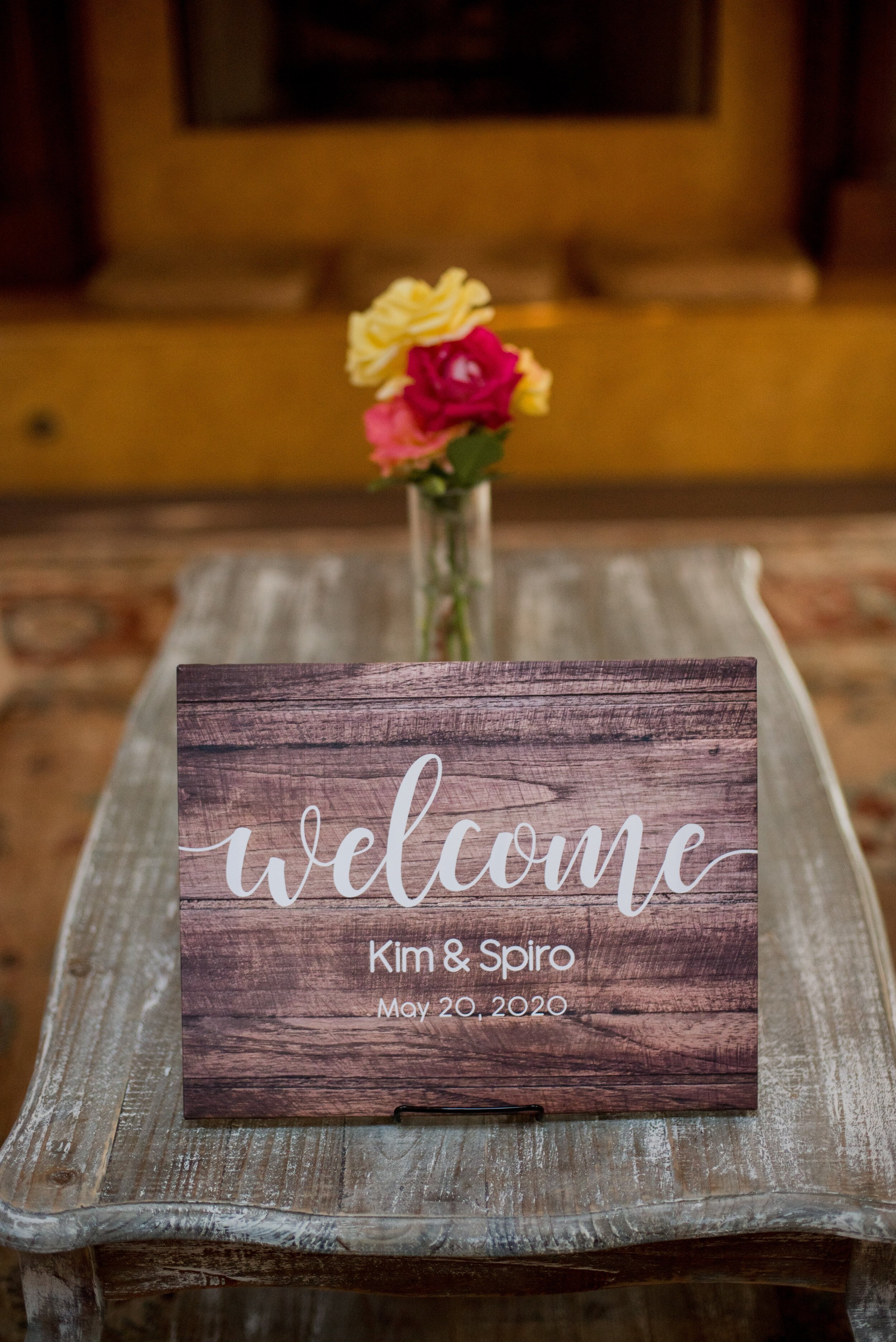 www.santabarbarawedding.com | ByCherry Photography | Riviera Productions | Welcome Sign