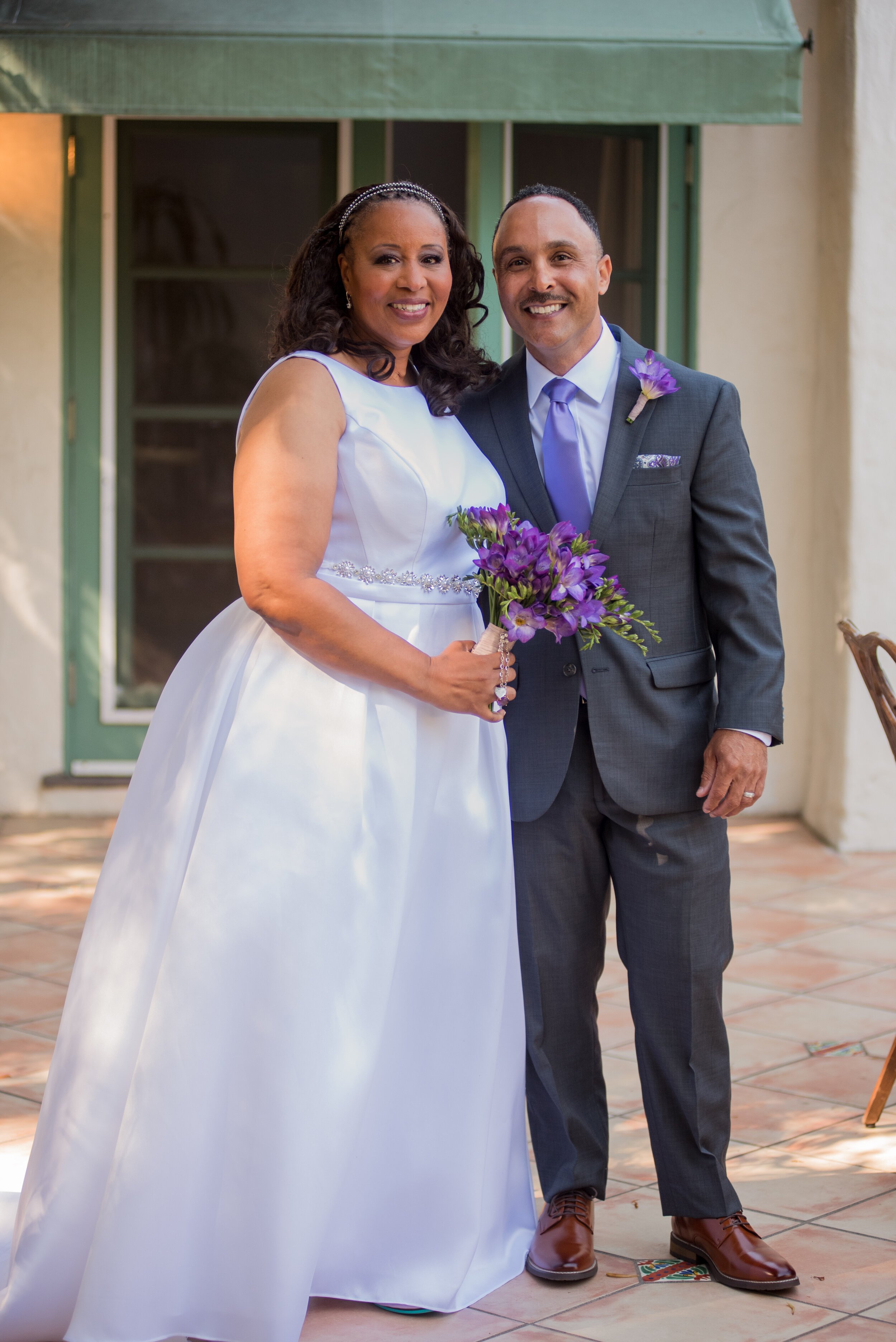 www.santabarbarawedding.com | ByCherry Photography | Riviera Productions | Groom and Bride with Bouquet