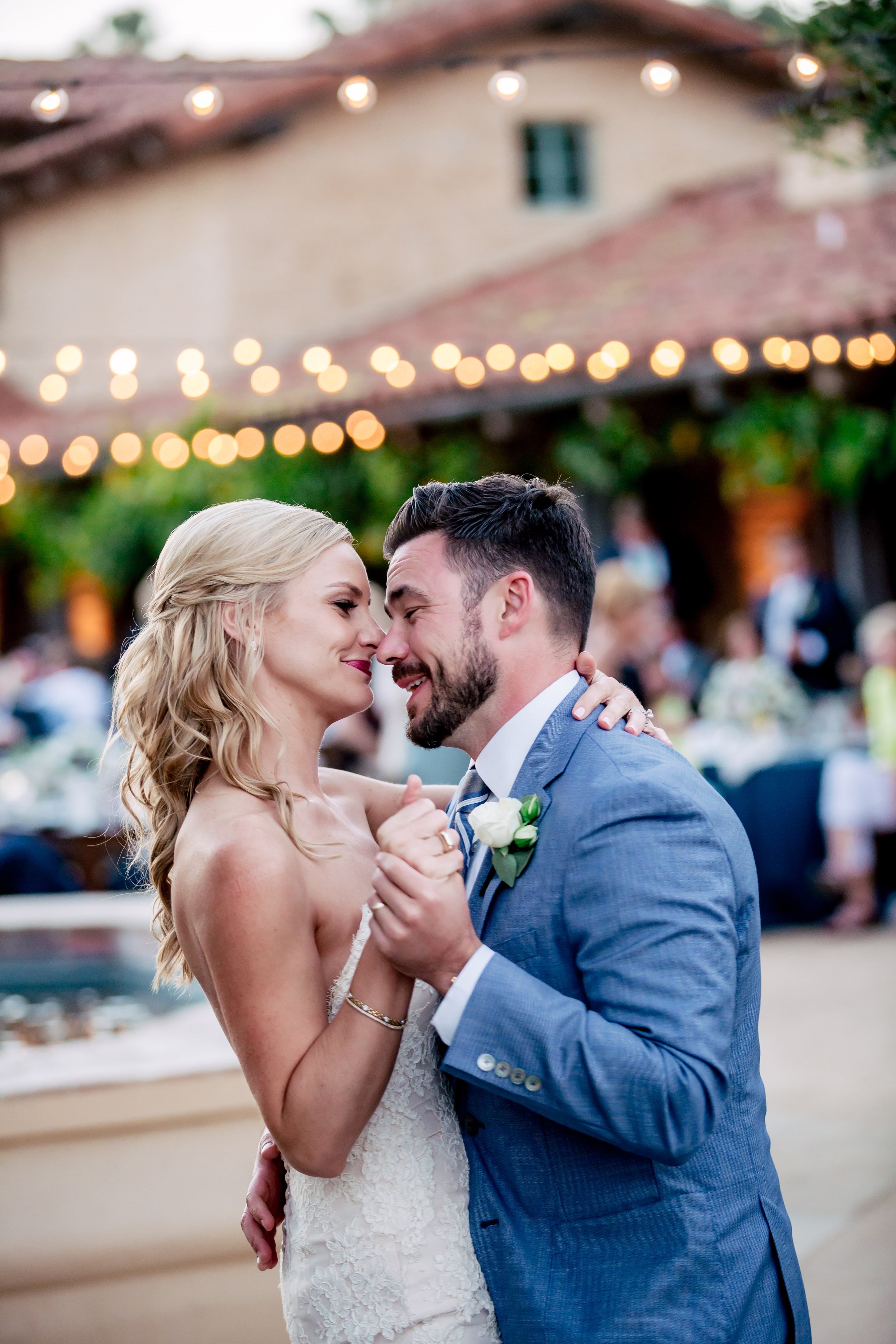 www.santabarbarawedding.com | Rewind Photography | Santa Barbara Historical Museum | Events by M and M | The Couple Shares Their First Dance