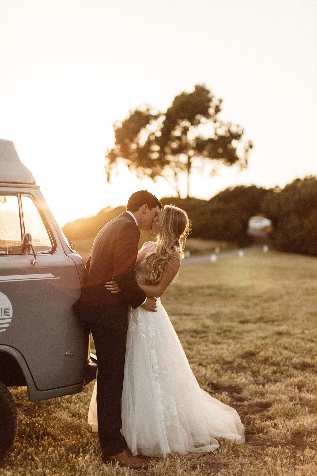 www.santabarbarawedding.com | Isabella Griffith Photography | El Capitan State Beach | KB Events | Dustie Wagons | A Kiss at Sunset