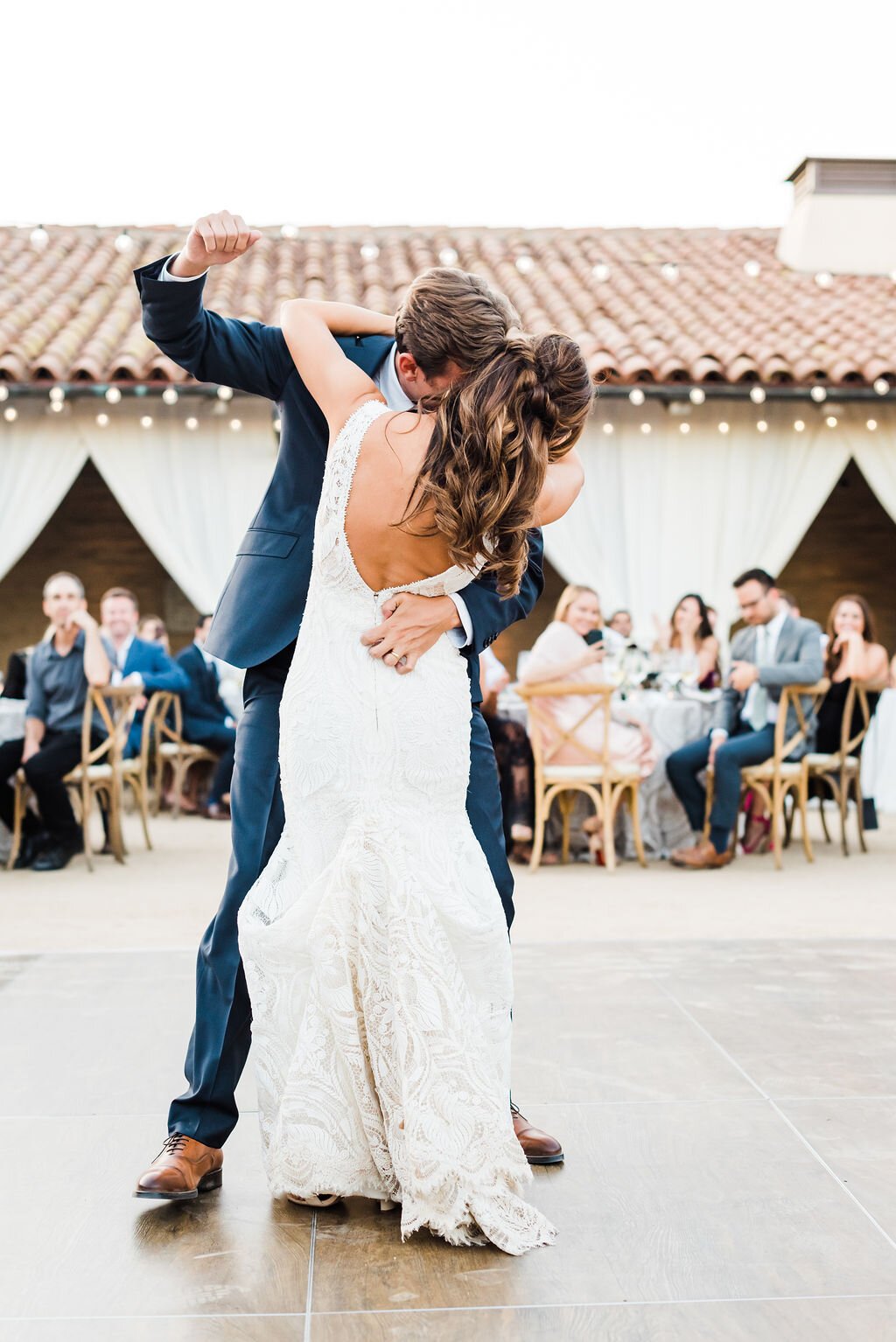 www.santabarbarawedding.com | SB Historical Museum | Donna Romani | Julie Shuford Photography | Alexis Ireland Florals | Gavin Roy Presents | Bella Vista Designs | The Couple Shares a Dance