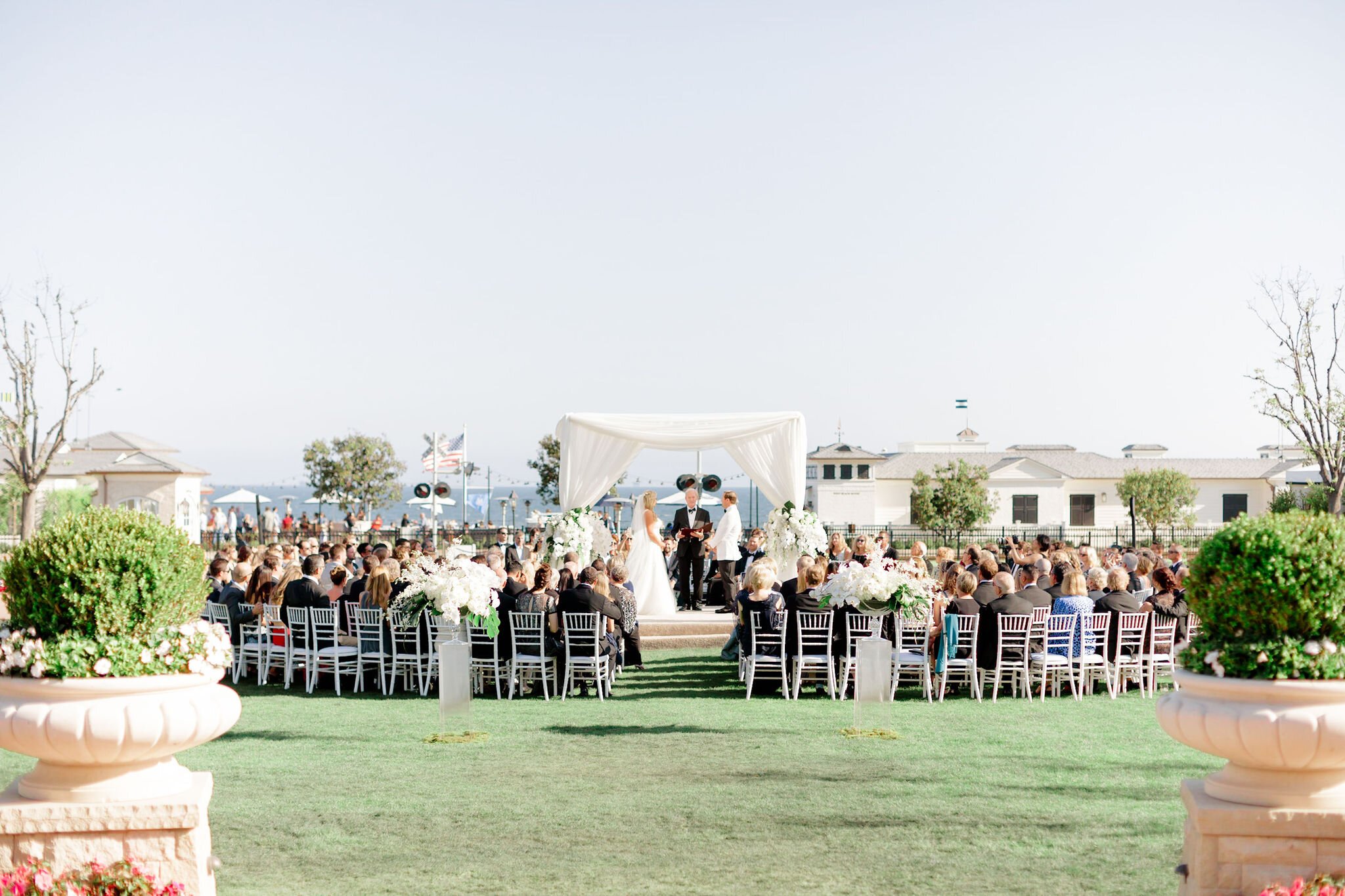 www.santabarbarawedding.com | Charissa Magno Photography | Rosewood Miramar Beach | Event of the Season | Bella Vista Designs | Town and Country Event Rentals | outdoor wedding circular ceremony