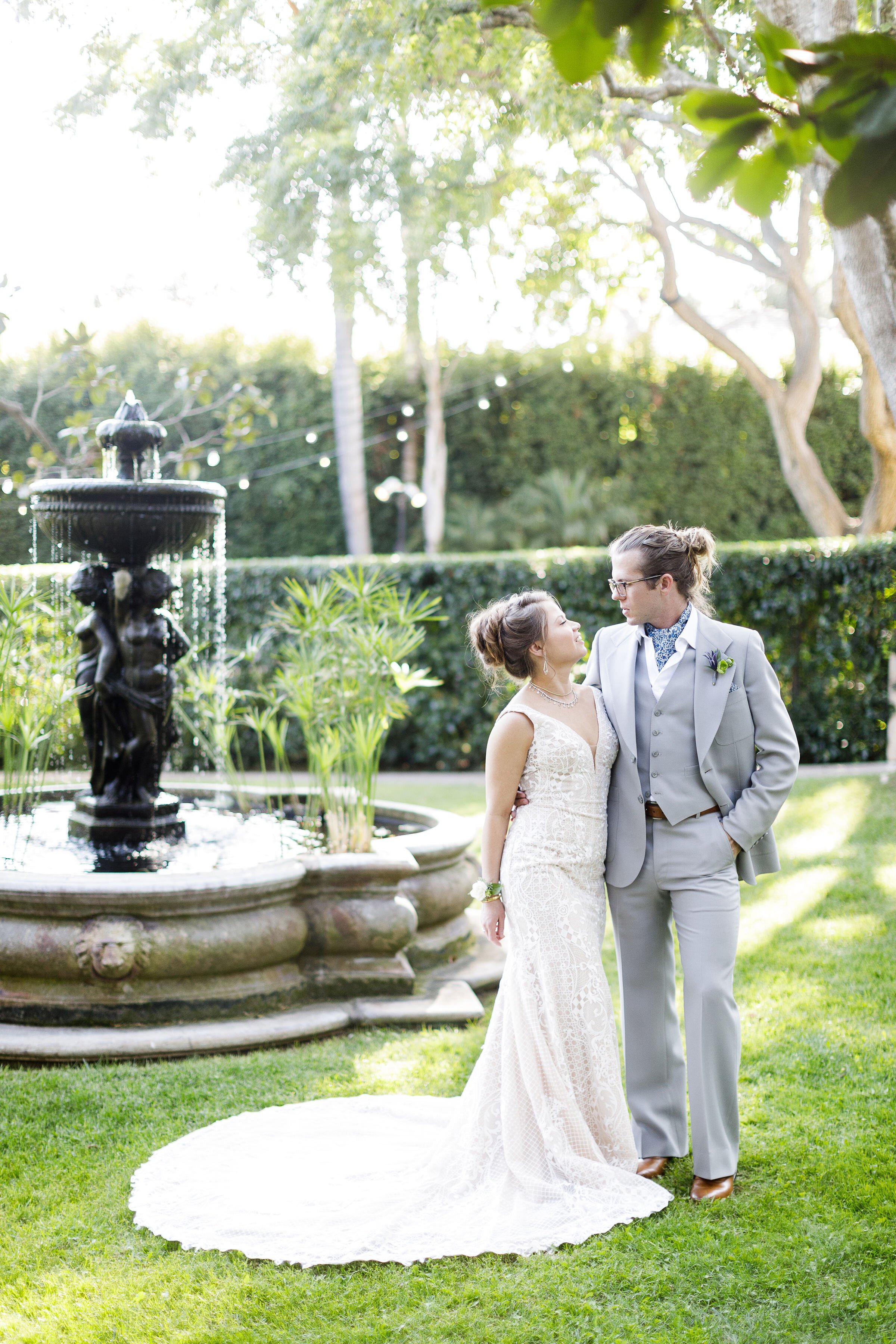 www.santabarbarawedding.com | Kiel Rucker | Ann Johnson Events | Simpson House Inn | The Poppy Pod | Bride and Groom Share a Moment