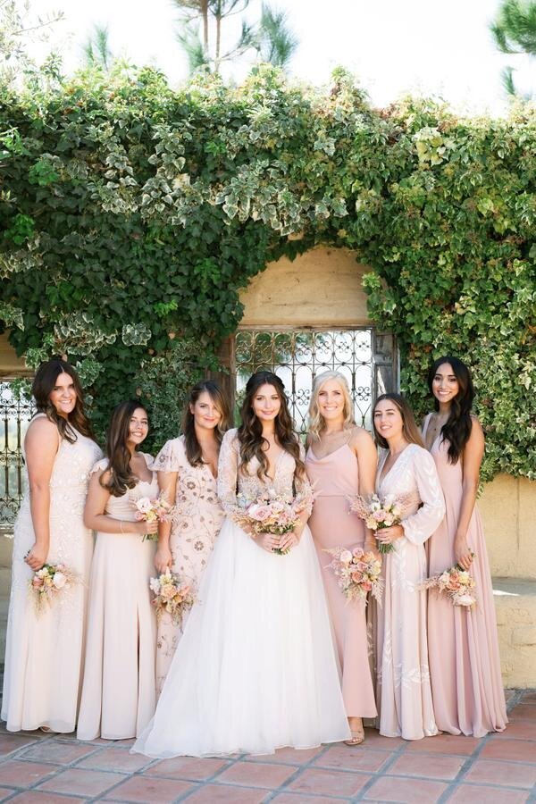 www.santabarbarawedding.com | Ann Johnson Events | Anna Delores Photography | Jeremy Foster Films | Lark Farnum Design | Blushing Beauty | Bride with Bridesmaids