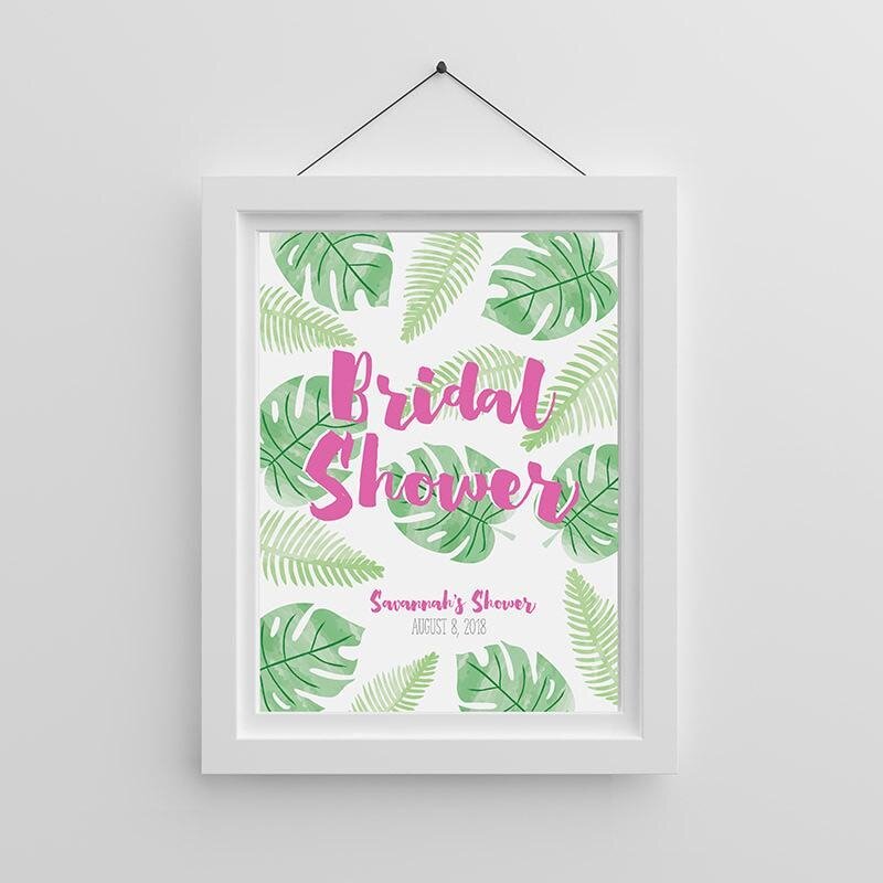 www.santabarbarawedding.com | My Wedding Favors | Personalized Pineapples &amp; Palms Poster