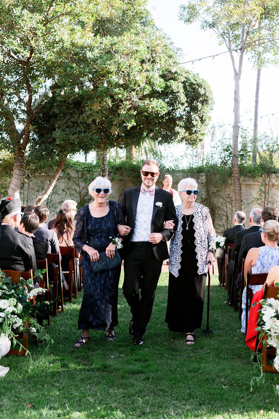 www.santabarbarawedding.com | The Santa Barbara Club | Amazing Days Events | Anna Delores | Anna Le Pley Taylor | Groom Walking Down Aisle 