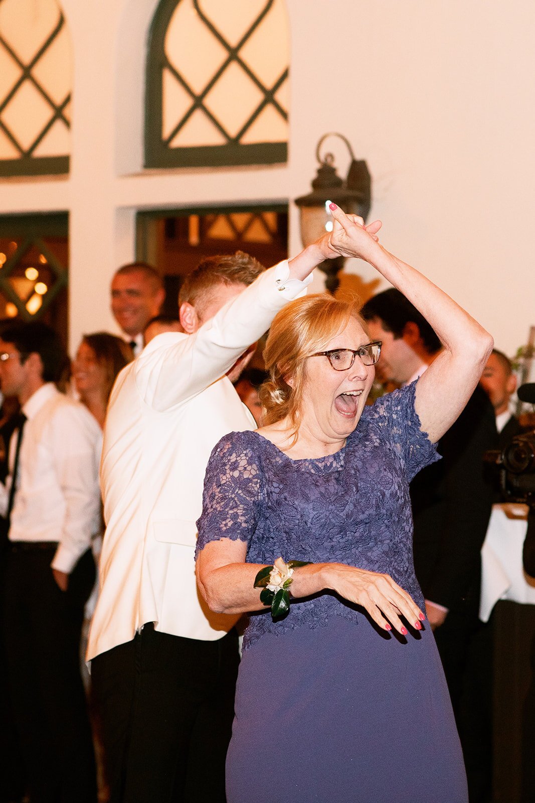 www.santabarbarawedding.com | The Santa Barbara Club | Amazing Days Events | Anna Delores | DJ Zeke | Groom Dances with Mother at Reception