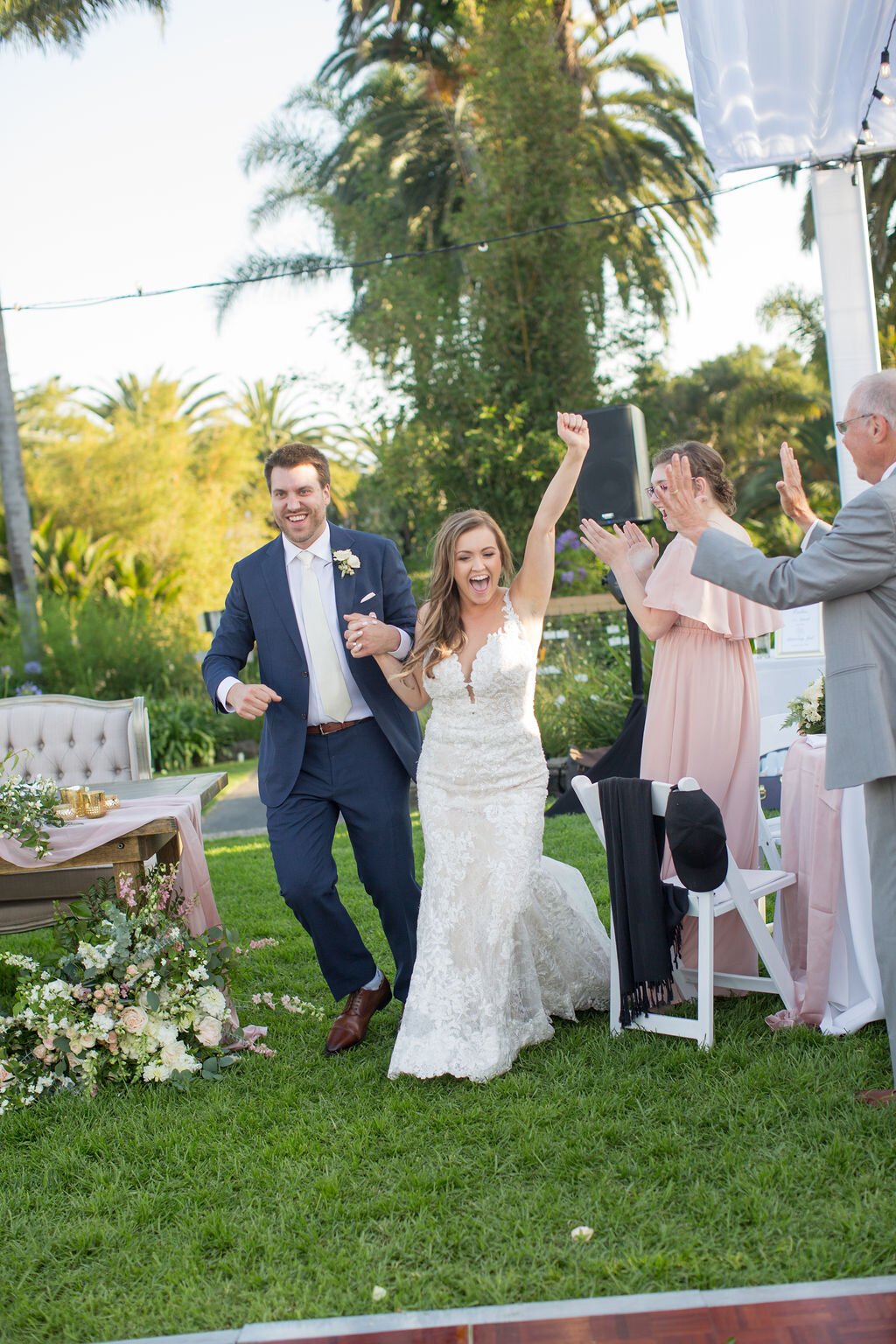 www.santabarbarawedding.com | Santa Barbara Zoo | Events by Rincon | Sarita Relis Photography | Grass Roots | Pretty Please Beauty | Beauty and Motion | Bride and Groom After Ceremony