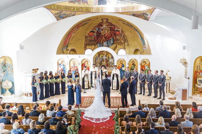www.santabarbarawedding.com | Kristen Beinke Photography | Santa Barbara Greek Orthodox Church | Alexandra Kolendrianos | Precious &amp; Blooming | The Ceremony