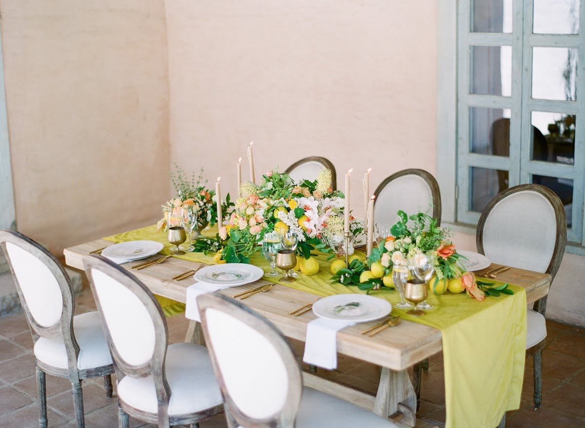www.santabarbarawedding.com | Koman Photography | Santa Barbara Historical Museum | Kelly Oshiro | Coco Rose Design | La Tavola | Pretty Vintage Rentals | The Tent Merchant | Table Set Up