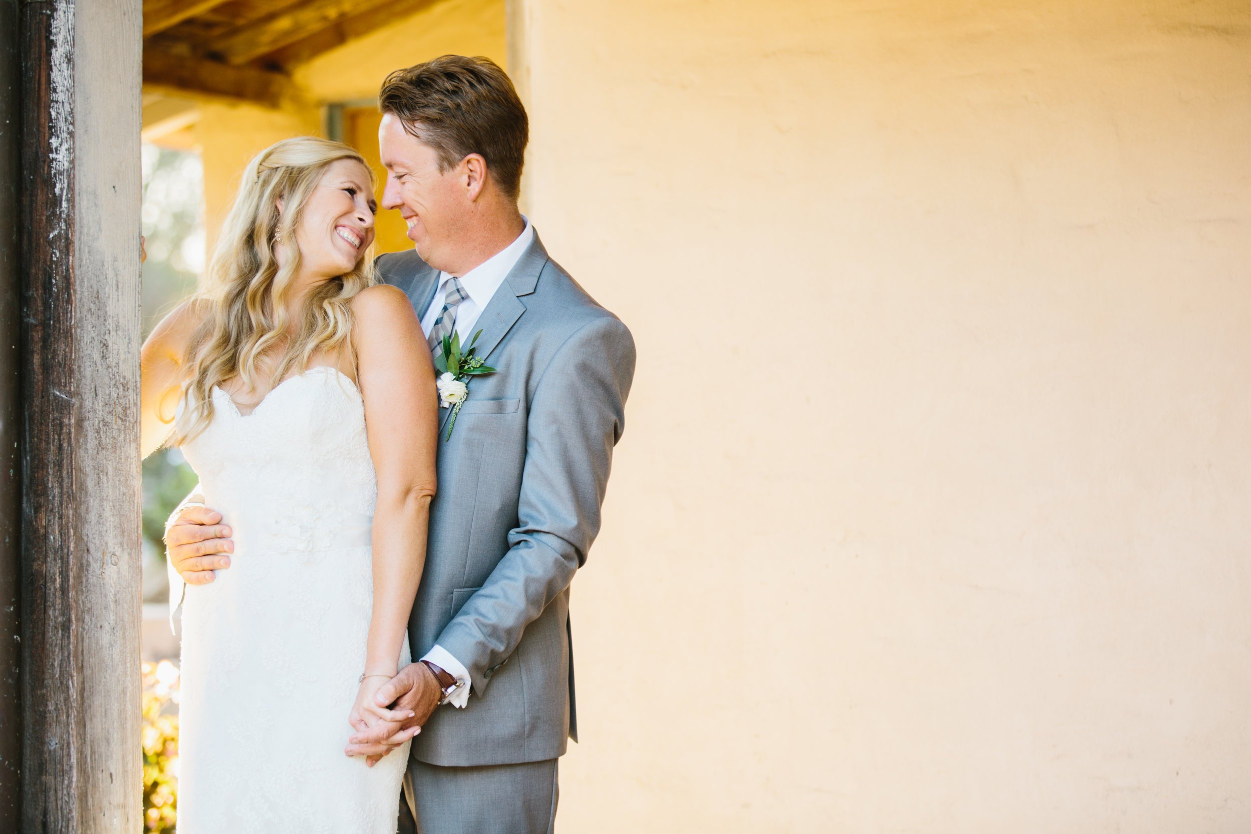 www.santabarbarawedding.com | The Sanadas | Santa Barbara Historical Museum | Joelle Charming | These Buds A Blooming | Bride and Groom Share a Moment