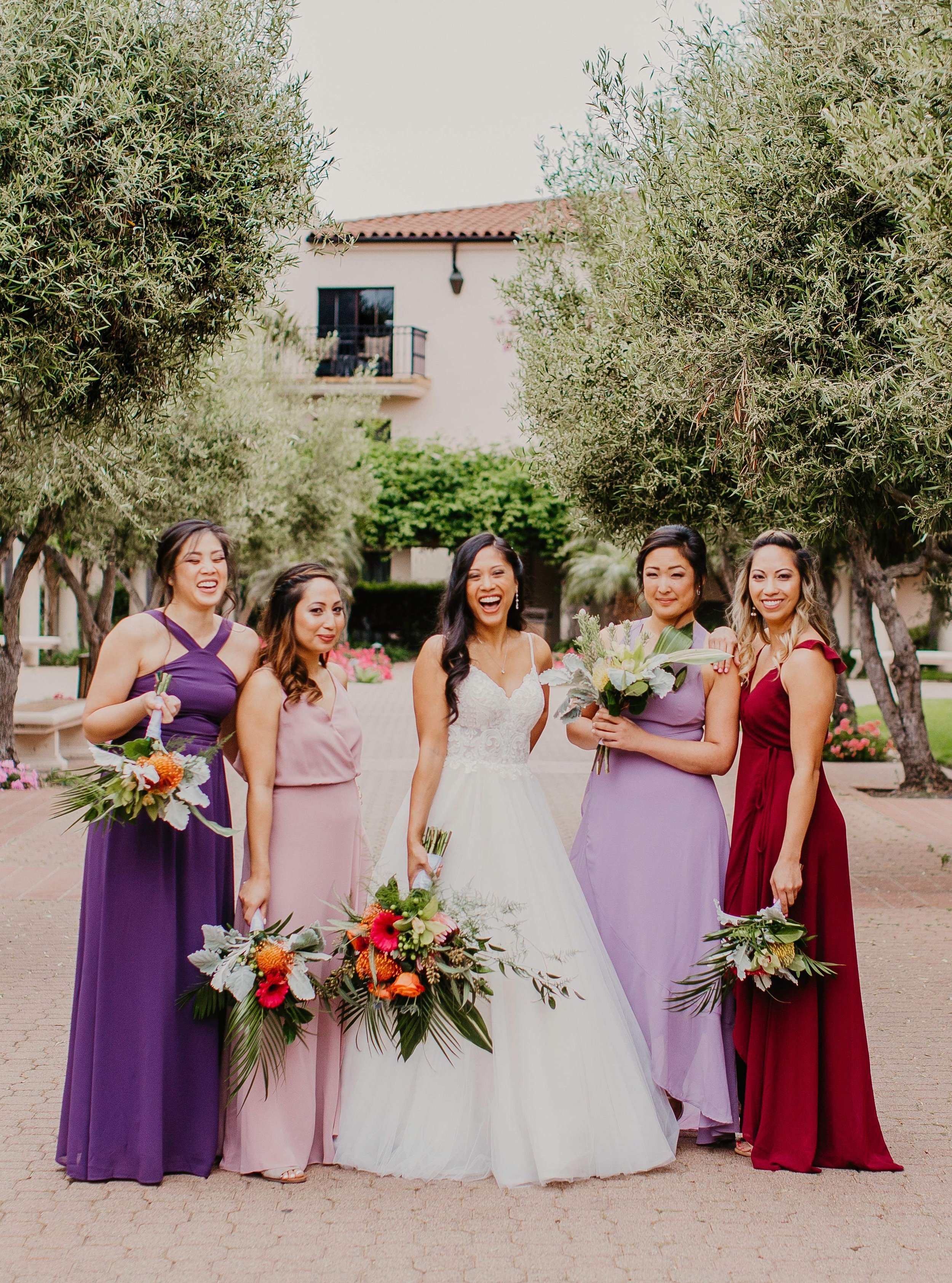 www.santabarbarawedding.com | Candice Marie Photography | Hilton Santa Barbara Beachfront Resort | Once in a Lifetime Weddings | Alpha Floral | Absolutely Fabulous Glamour | Bride and Bridesmaids
