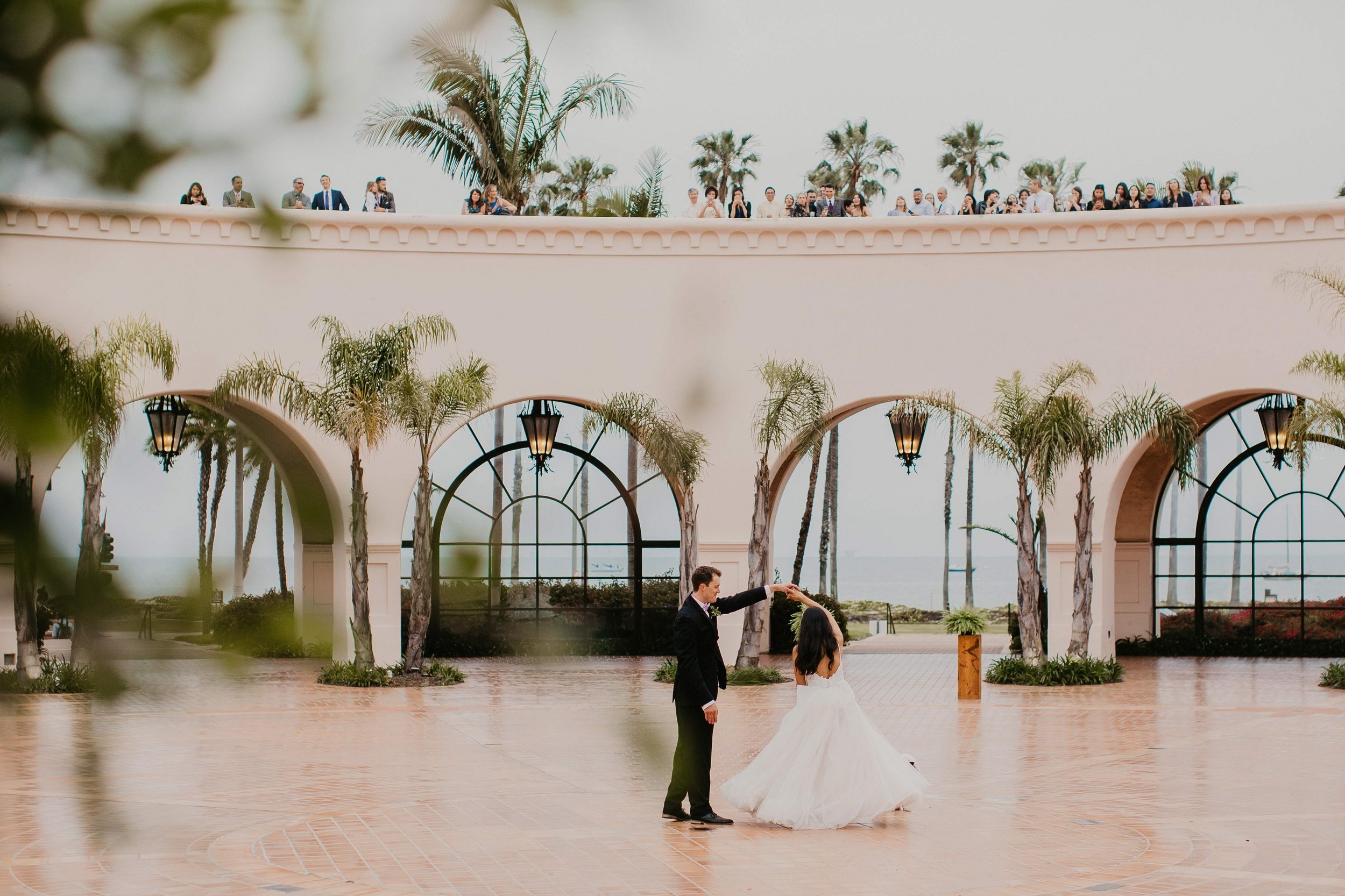 www.santabarbarawedding.com | Candice Marie Photography | Hilton Santa Barbara Beachfront Resort | Dalina Klan | Once in a Lifetime Weddings | DJ Ras | Bride and Groom Dancing 