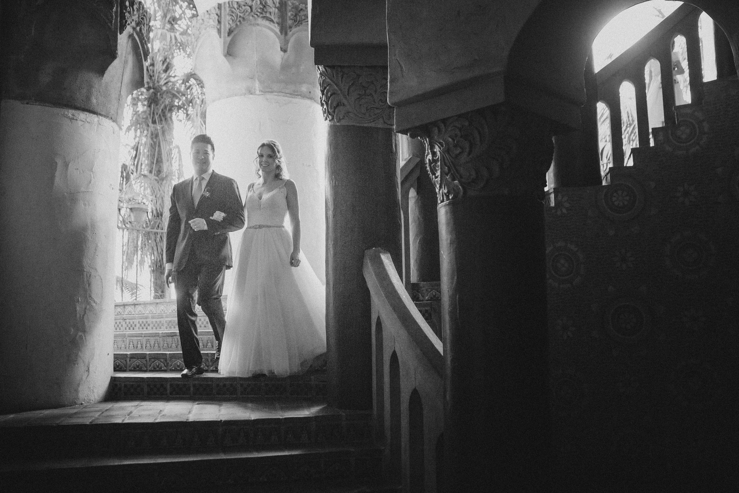 www.santabarbawedding.com | Venue: Santa Barbara Courthouse | Photography: Ryanne Bee Photography | Officiant: Santa Barbara Classic Weddings | Bride and Groom in Venue