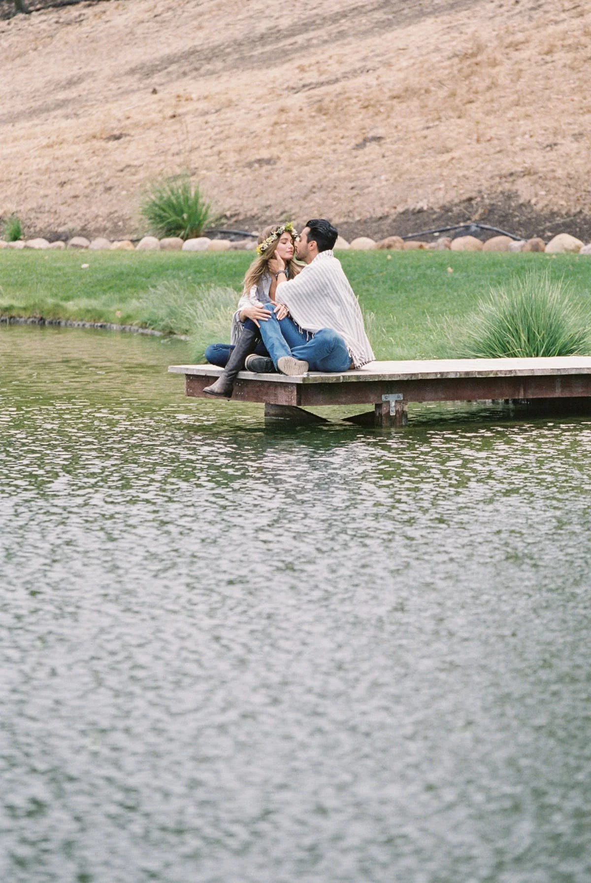www.santabarbarawedding.com | Michael + Anna Costa Photography | Refugio Ranch | Alegria by Design | Like a Letter Videography | Couple by the Lake 