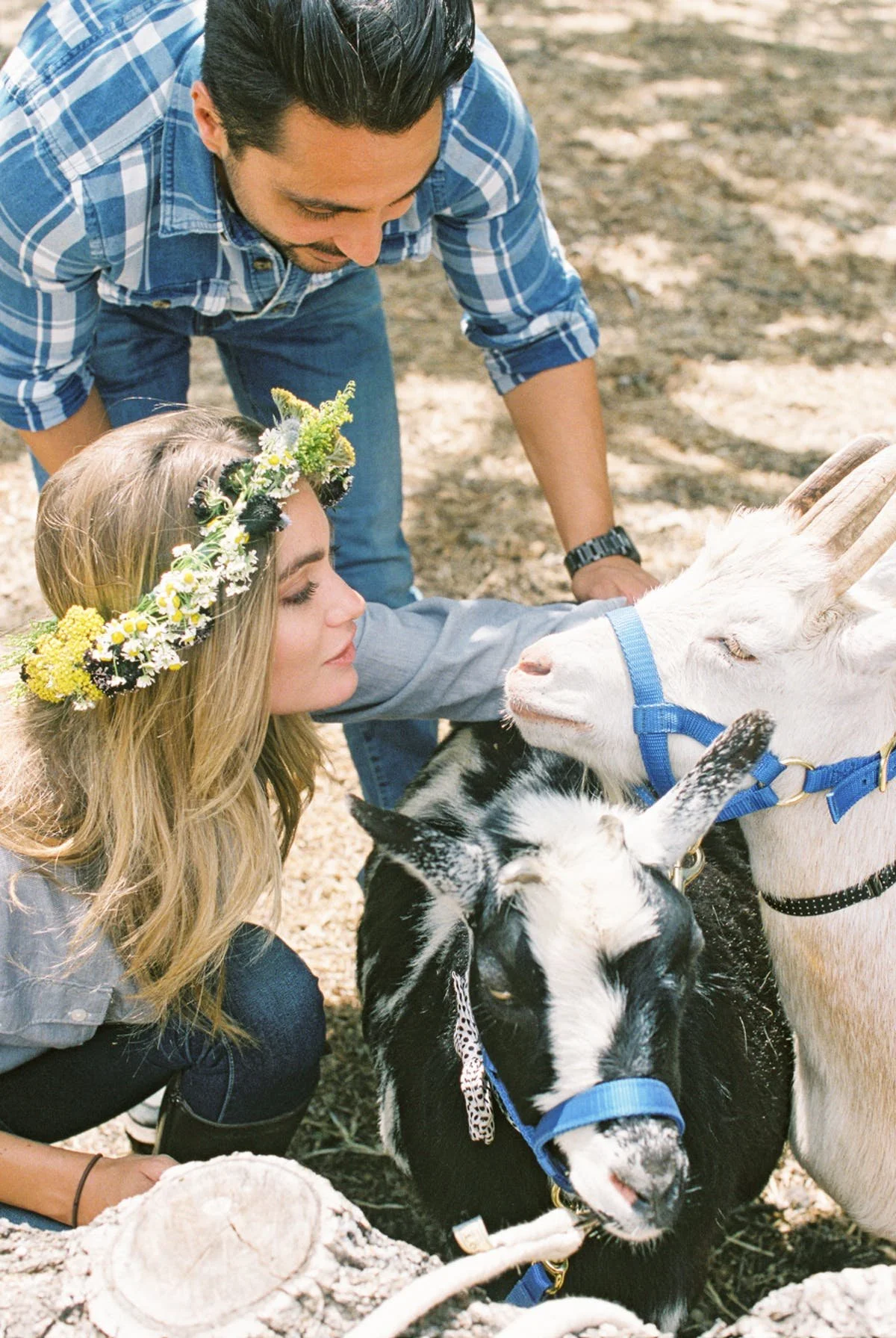 www.santabarbarawedding.com | Michael + Anna Costa Photography | Refugio Ranch | Alegria by Design | Like a Letter Videography | Anna Le Pley Taylor | The Farm Stead | Couple with the Goats