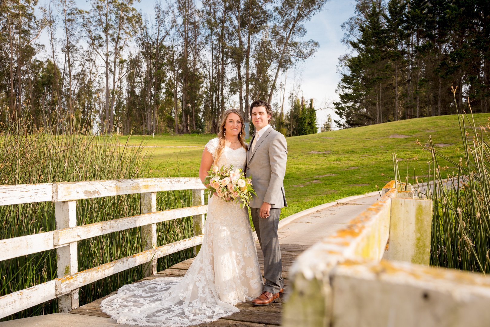 www.santabarbarawedding.com | SLO Town Studios | Black Lake Golf Course | Flowers by Denise | Hey Gorgeous Formal Wear | Bellizzimo Beauty | Perfect Peach Sunless Glow | bride and groom