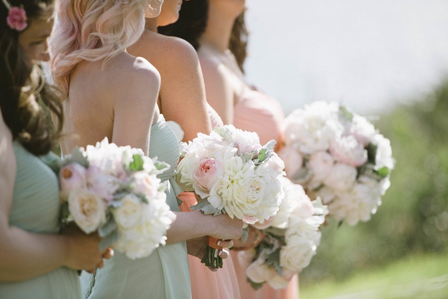 www.santabarbarawedding.com | Patrick Moyer Photography | Dos Pueblos Ranch | Soigné Productions | Renz | These Buds a Blooming  | Bridesmaids and Bouquets