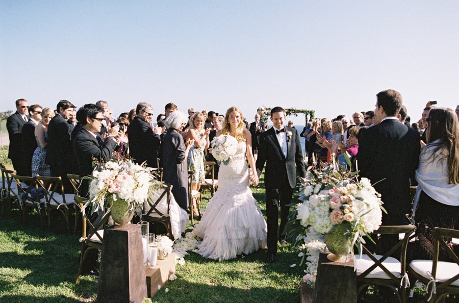 www.santabarbarawedding.com | Patrick Moyer Photography | Dos Pueblos Ranch | Soigné Productions | The Tent Merchant | These Buds a Blooming | Ceremony Overlooking the Beach 