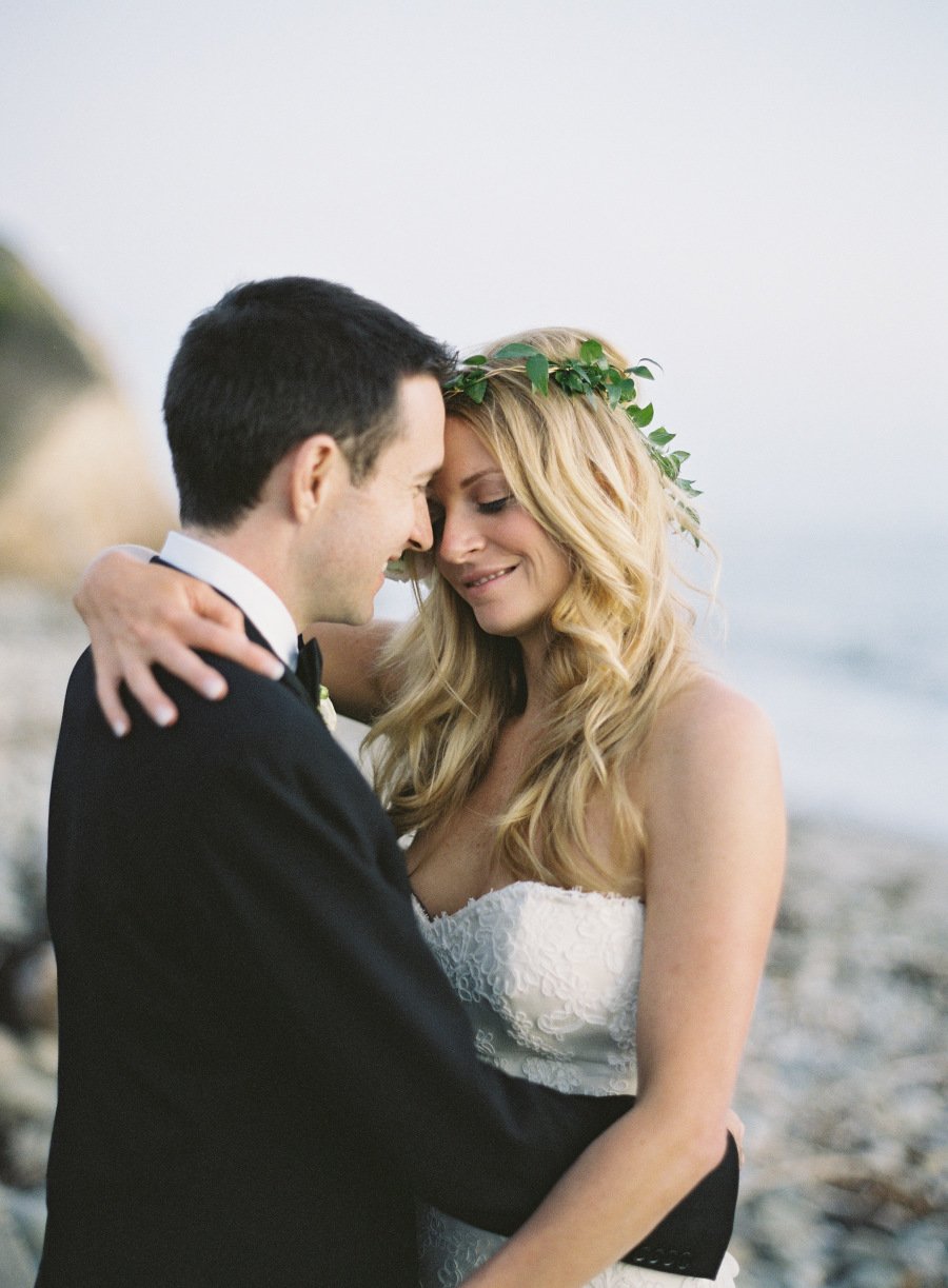 www.santabarbarawedding.com | Patrick Moyer Photography | Dos Pueblos Ranch | Soigné Productions | These Buds a Blooming | Bride and Groom by the Ocean