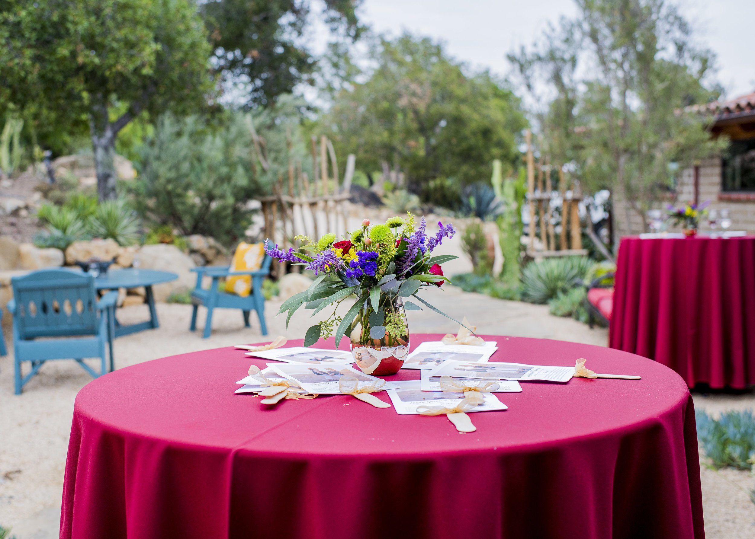 www.santabarbarawedding.com | Willa Kveta Photography | Private Estate | Savoir Faire | Reception Table with Flowers