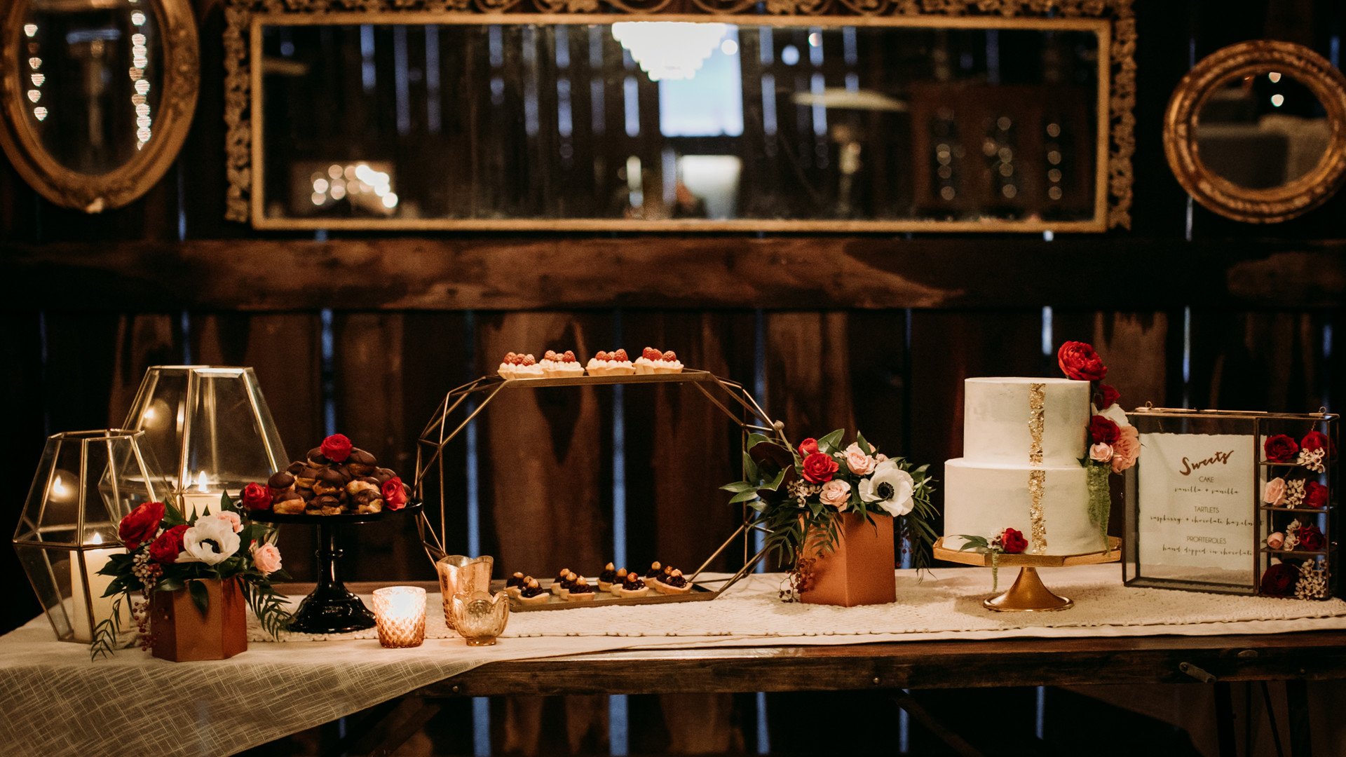 www.santabarbarawedding.com | Kacie Jones Photography | Dana Powers House | FM Events | S&amp;O Dessert Co | Flourish | Blush Fine Linens | Embellish Vintage Rentals | All About Events | dessert table