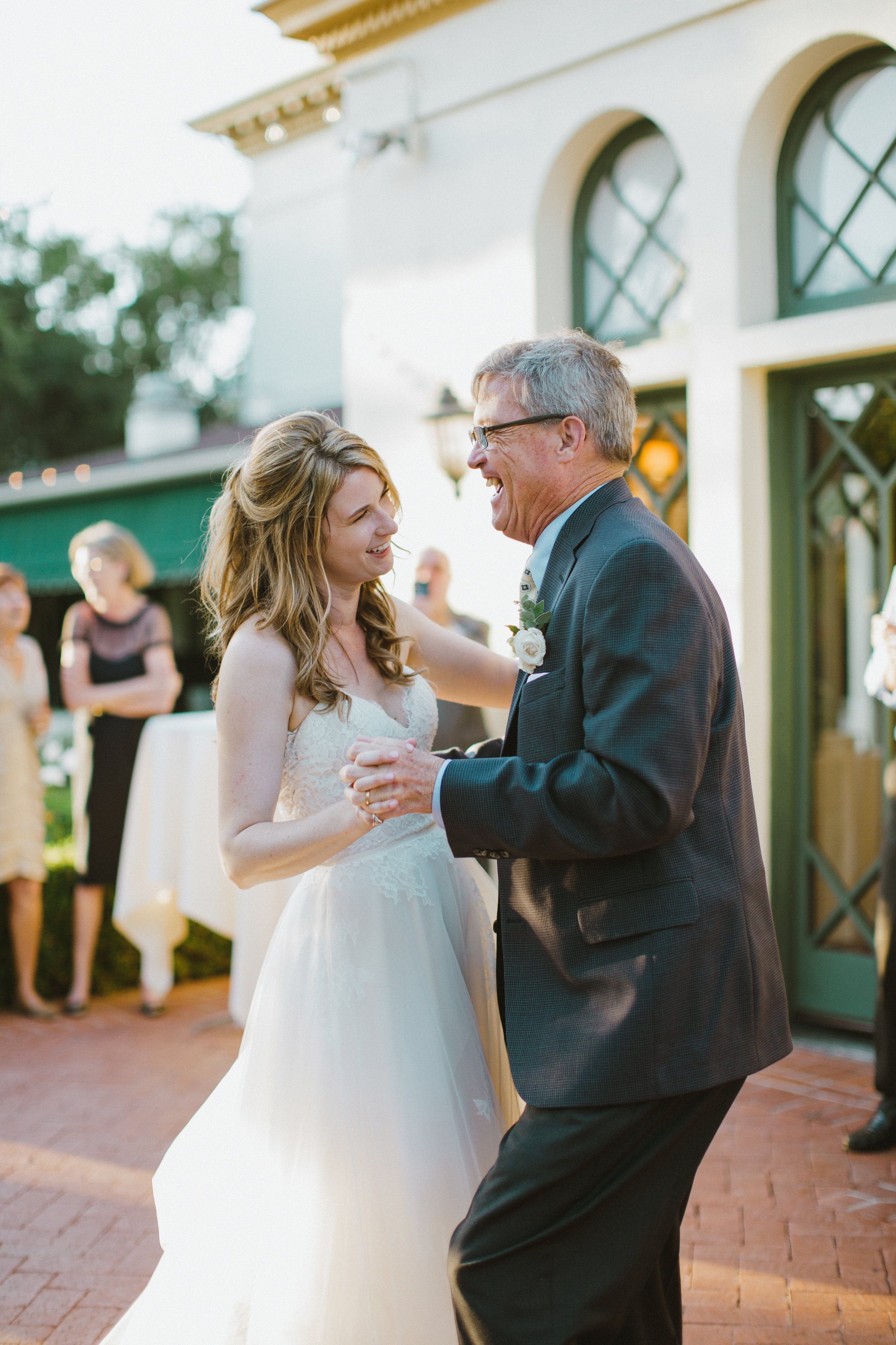 www.santabarbarawedding.com | Ryanne Bee Photography | The Santa Barbara Club | The Wedding Expert DJ | Bride Shares a Dance with Her Dad