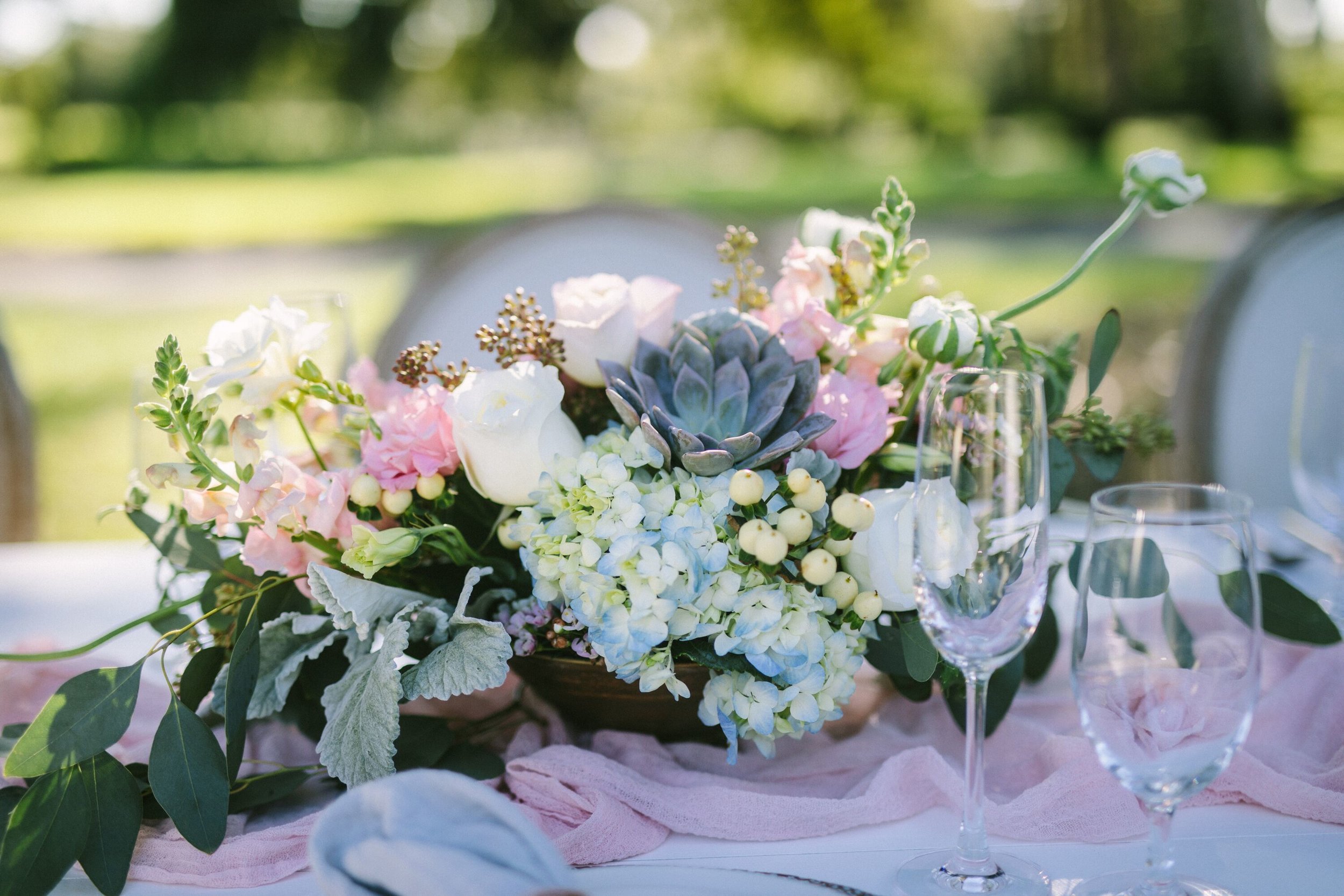 www.santabarbarawedding.com | Photographer: Patrick Ang | Venue: Rancho La Patera &amp; Stow House | Wedding Planner: Elyse Rowen of Elyse Events | Tablescape