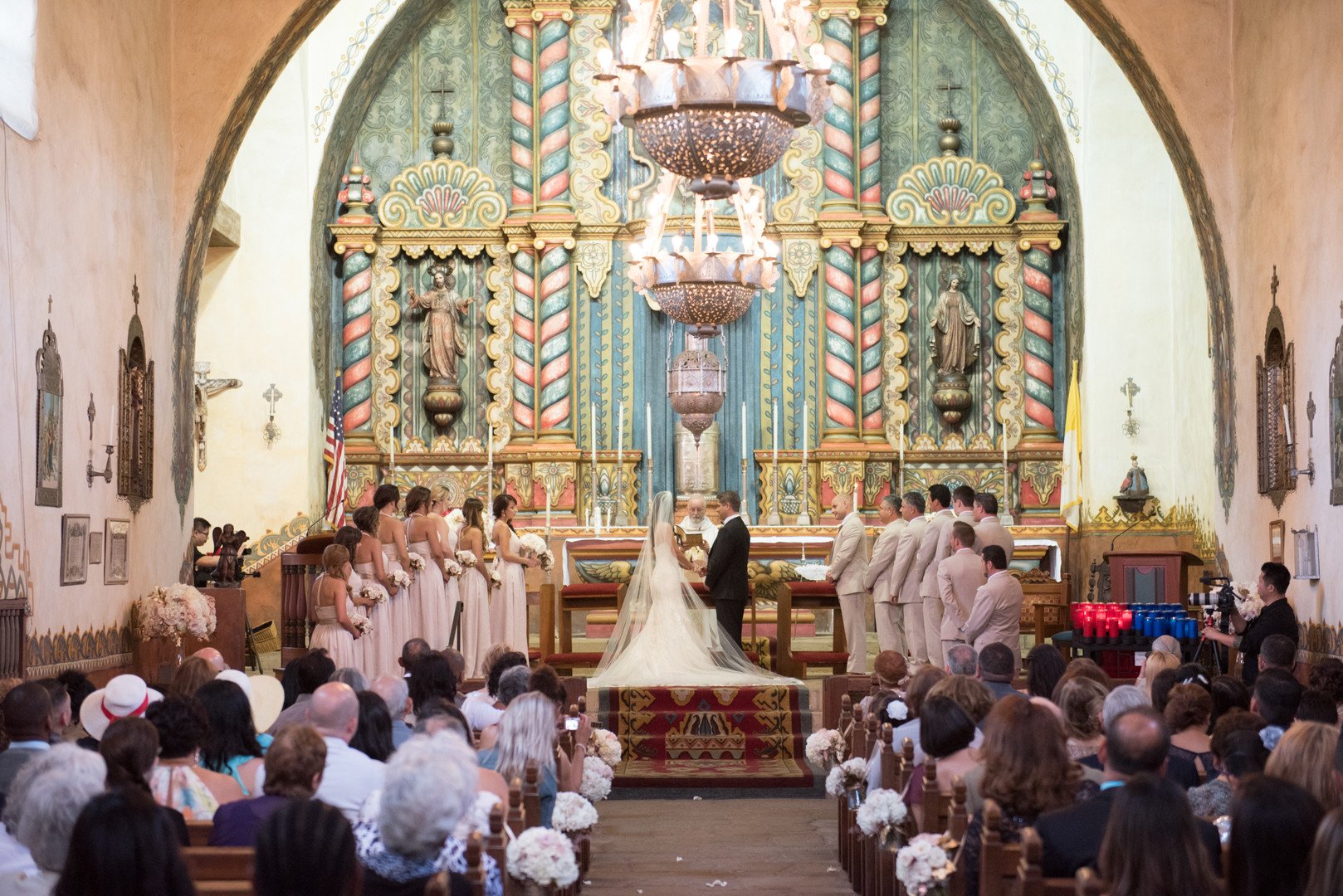 www.santabarbarawedding.com | The Big Affair | Our Lady of Mount Carmel | Asiel Designs | Wedding Ceremony