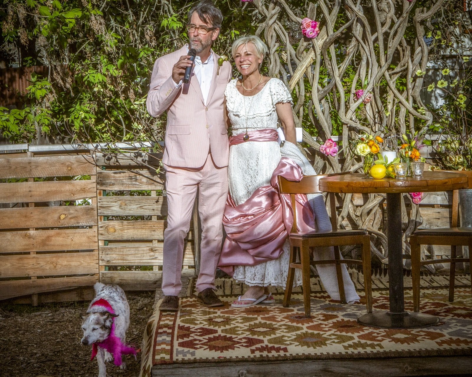 www.santabarbaraweddings.com | Jeffrey Bloom Photography | Full of Life Flatbread | Bride and Groom at Wedding Reception