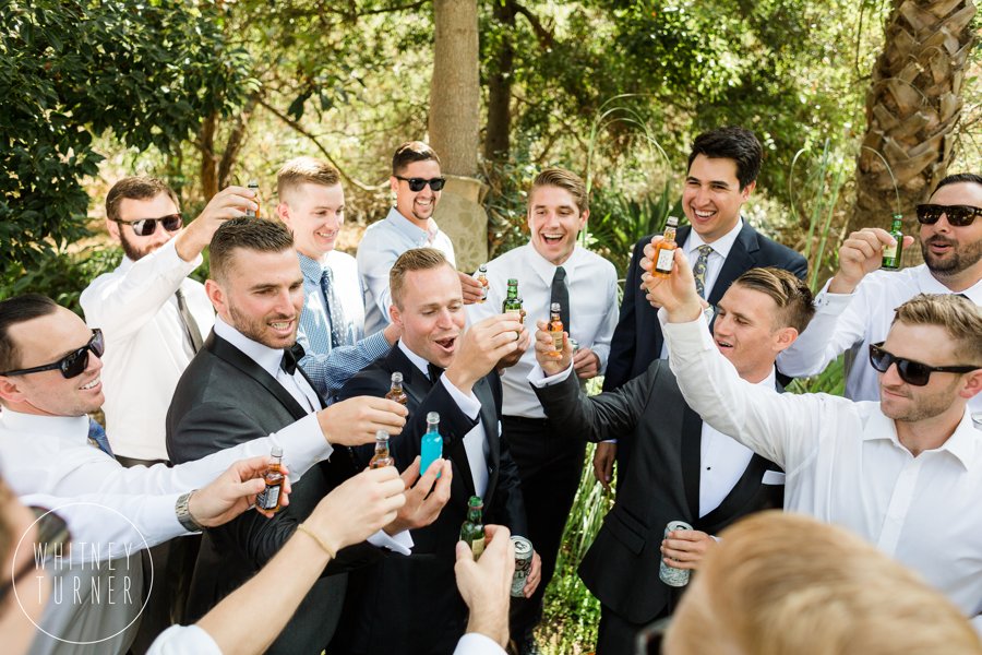 www.santabarbarawedding.com | Whitney Turner Photography | Santa Barbara Historical Museum | Immaginare Events | Catering Connection | Groomsmen Drink to the Groom