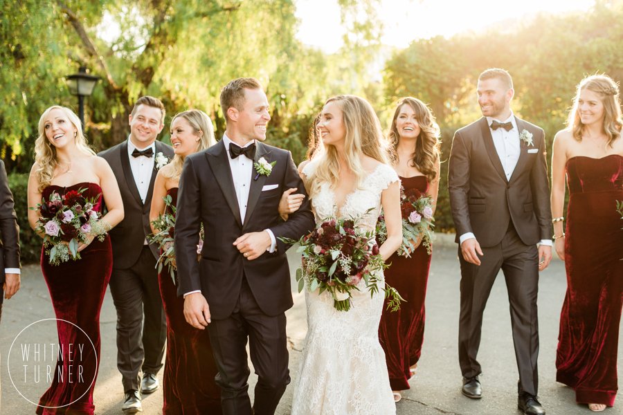 www.santabarbarawedding.com | Whitney Turner Photography | Santa Barbara Historical Museum | Immaginare Events | Cody Floral Design | Bride and Groom With Bridal Party